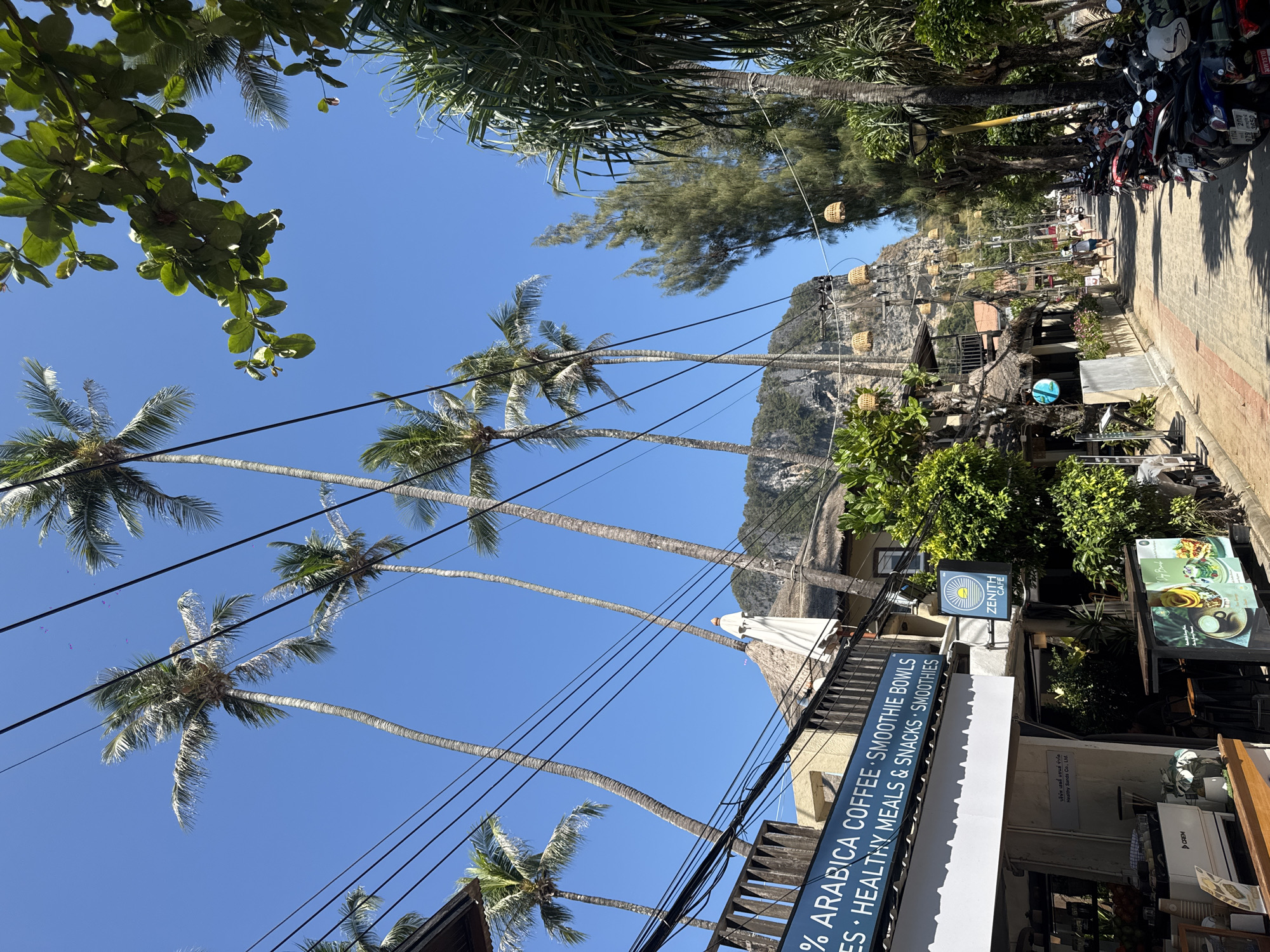 Morning documentation of Ban Ao Nang street and beach scenes