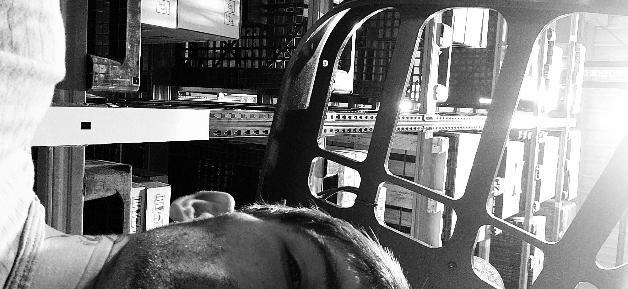 Man documented in Plovdiv warehouse during early morning hours