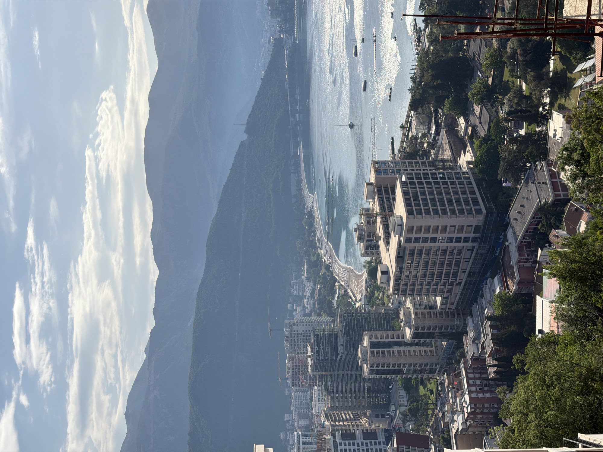 Panoramic view captured from elevated position in Budva, Montenegro