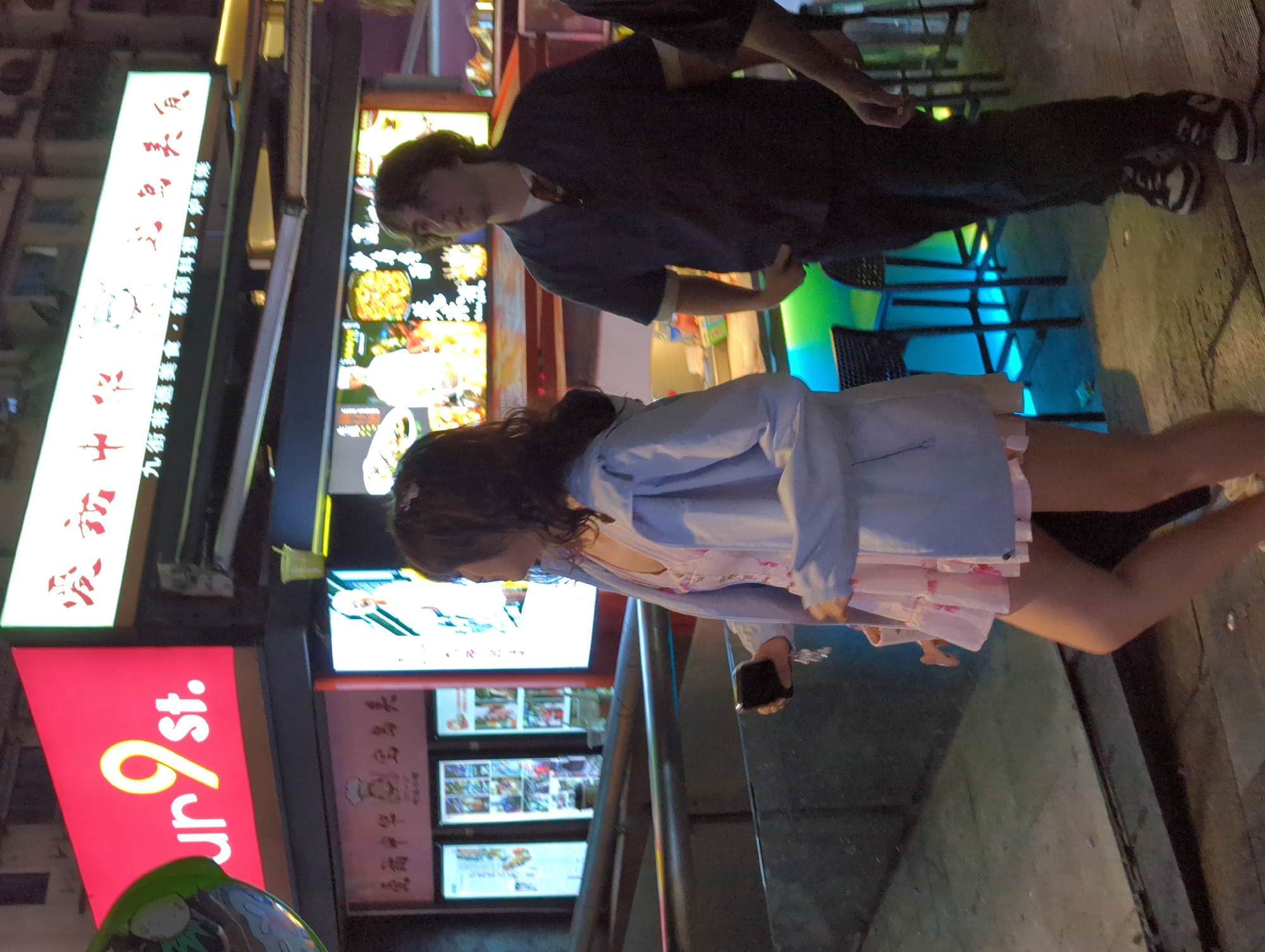 Nighttime street life documented across Liangjiang, Longta districts China