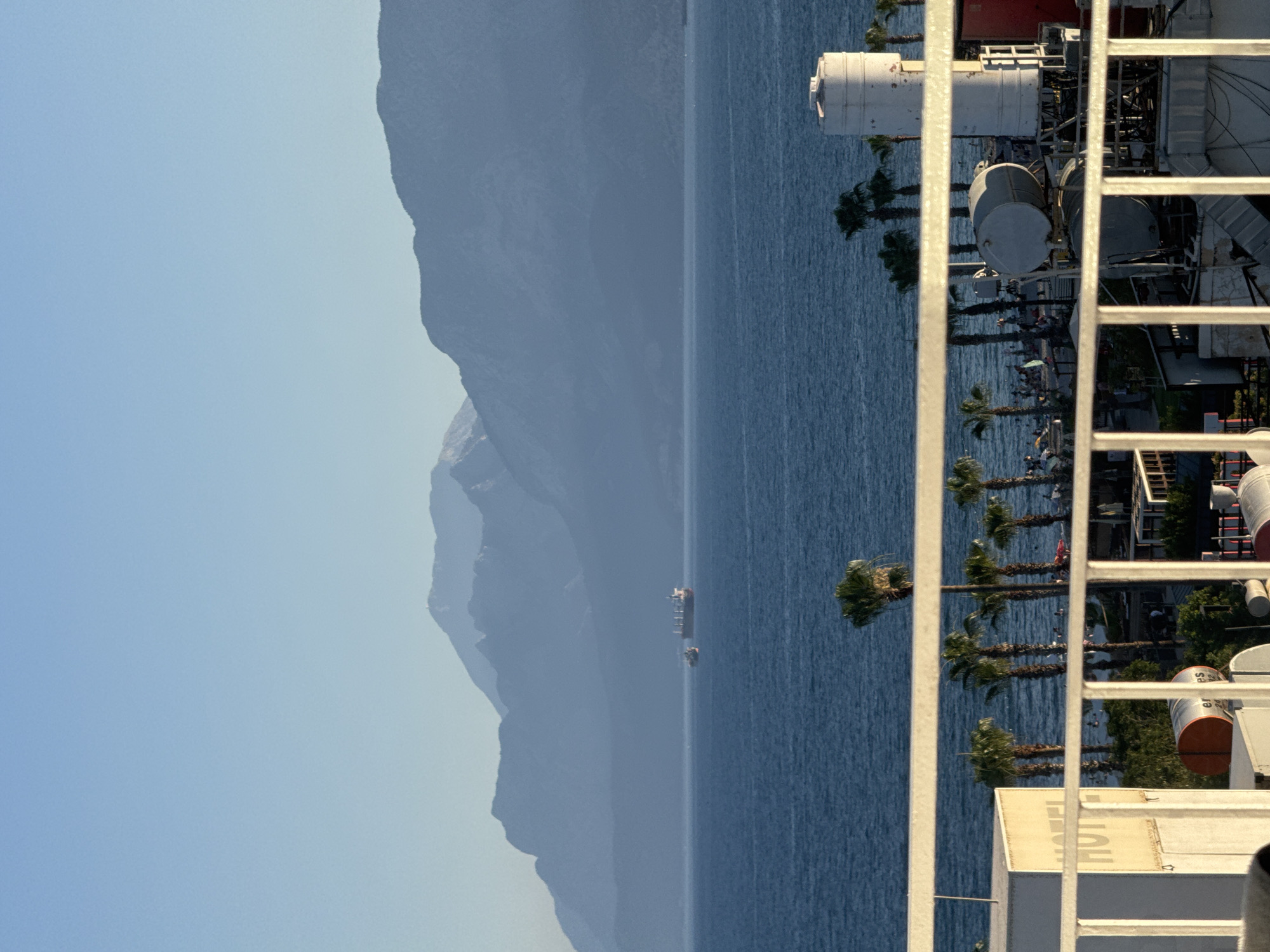 Sunny afternoon at a Konyaaltı resort on the Mediterranean coast