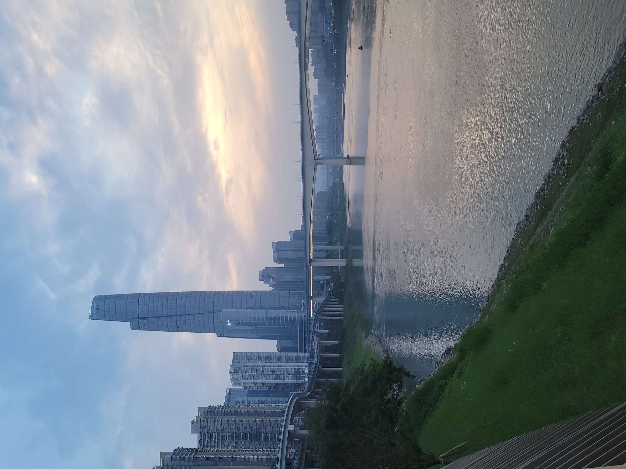 Chongqing skyline documented across morning hours in Yuzhong District