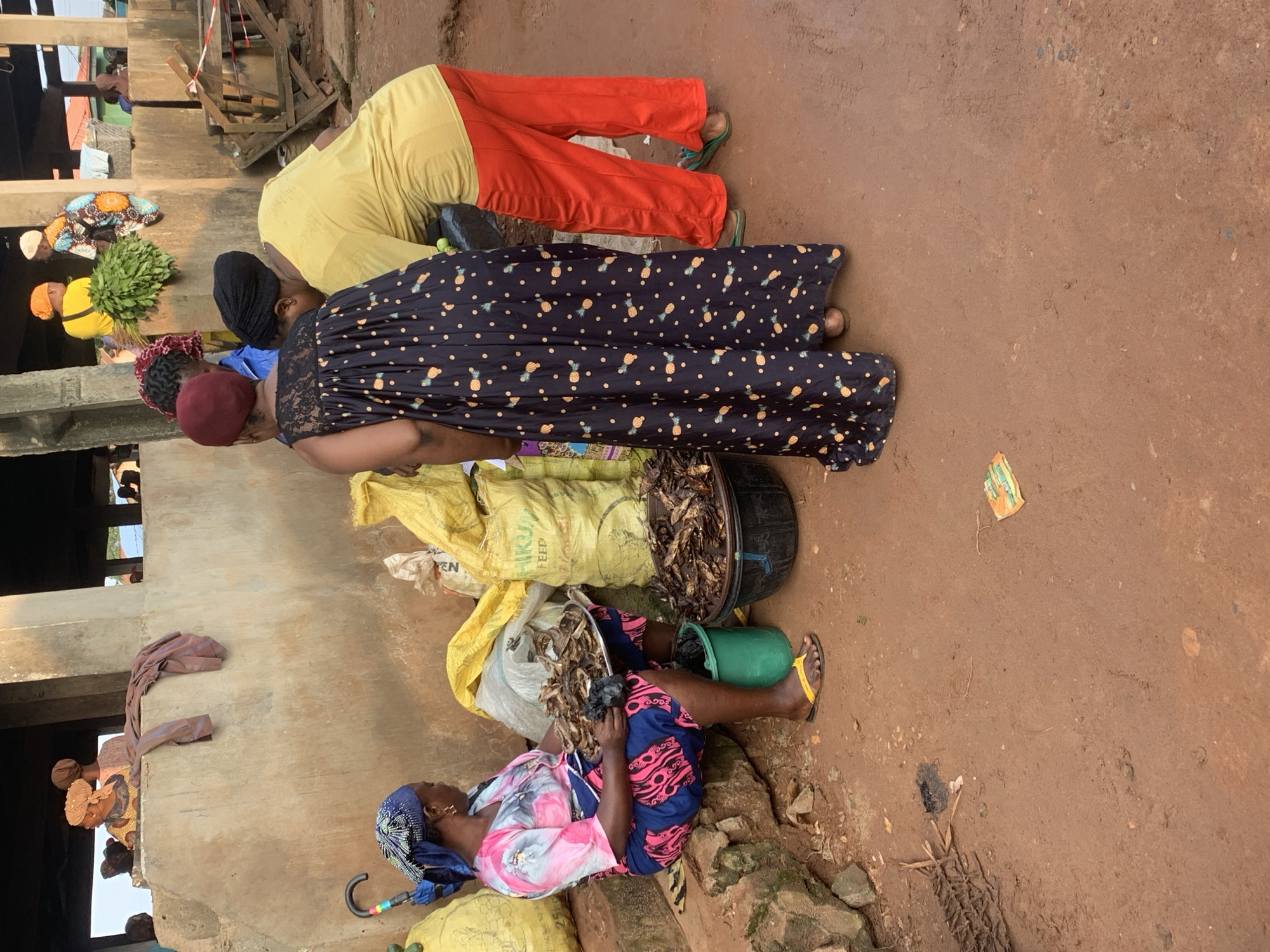 Morning market activity in Shagamu, Nigeria