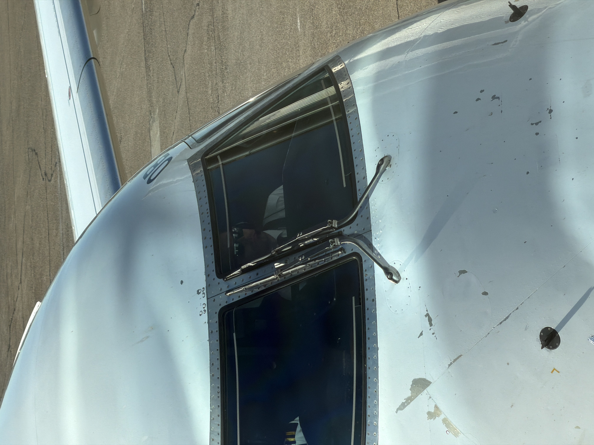 Embraer 195 aircraft photographed parked at Serbian airport
