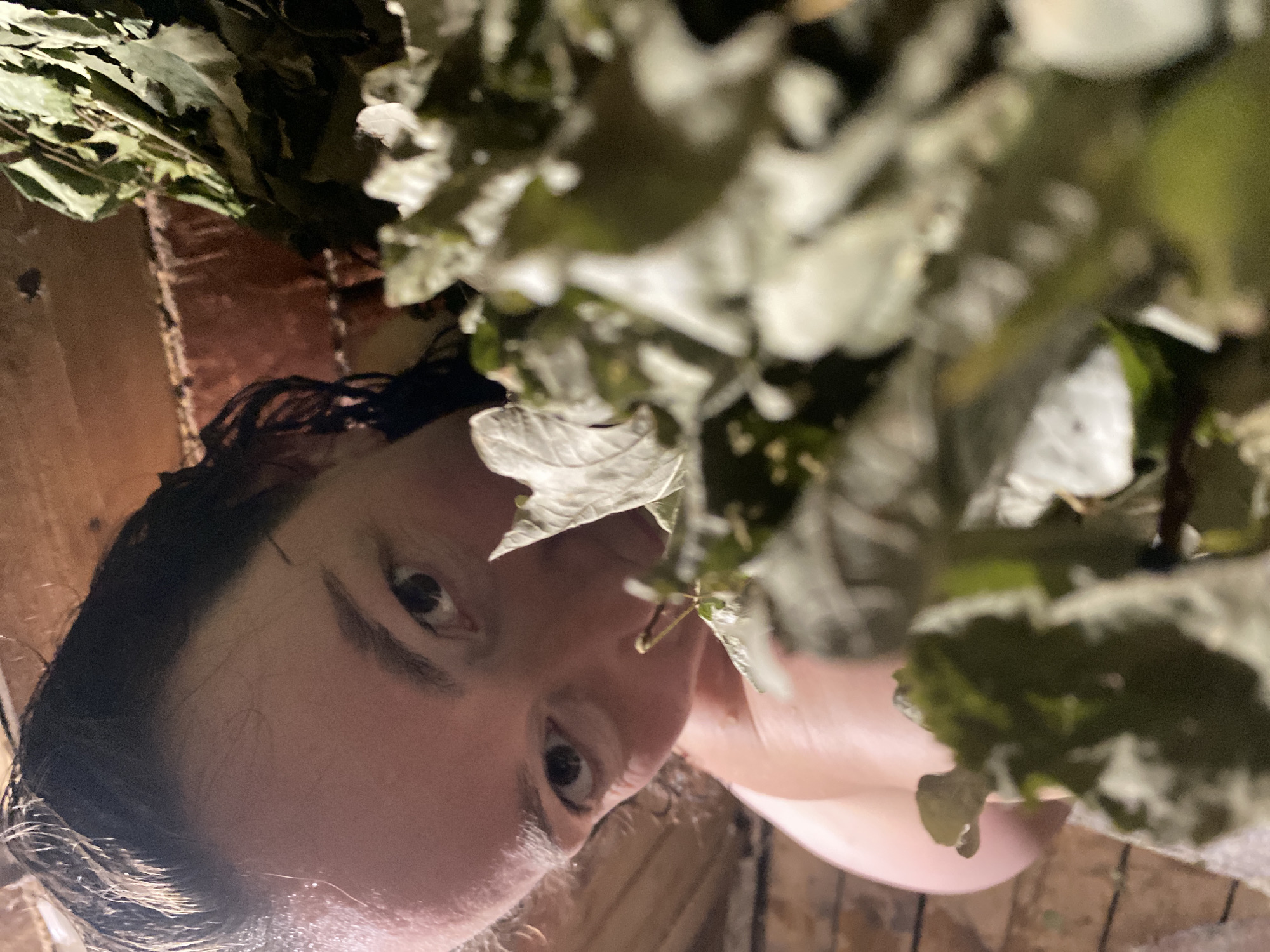 Person photographed outdoors and in sauna in Ольховка, Russia