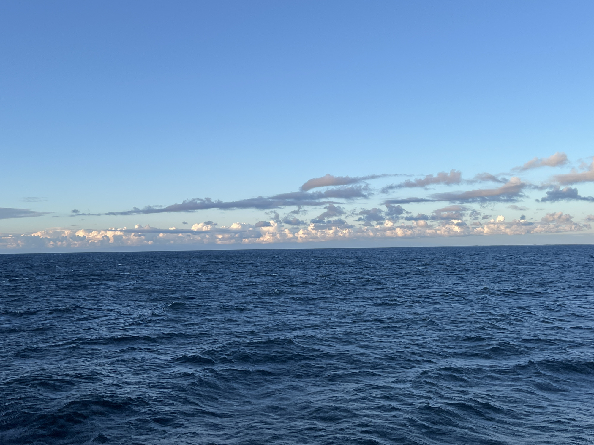 Baltic Sea views from the Polish coast, calm to golden hour