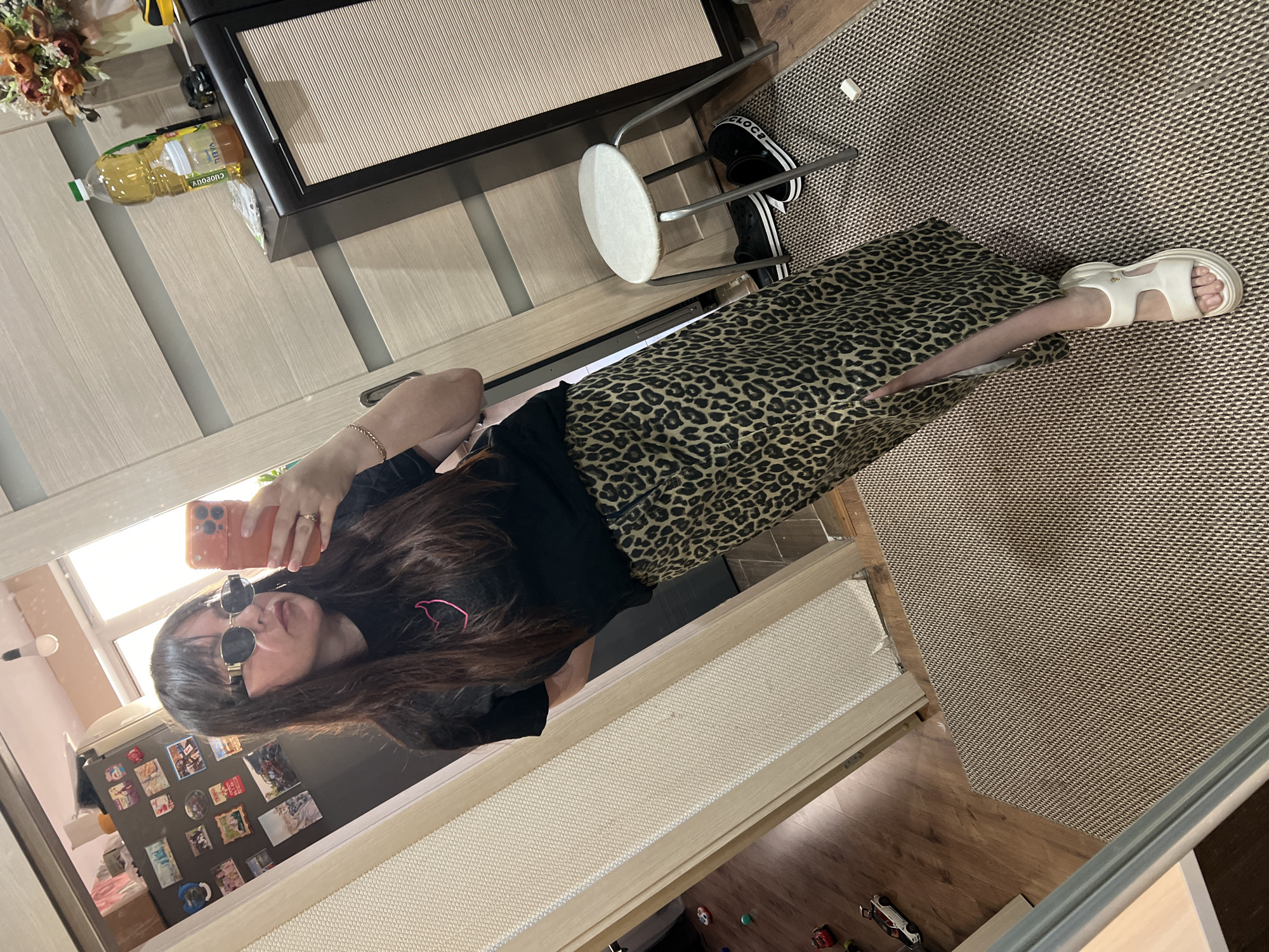 Casual selfie session at home in Noviy, Russia