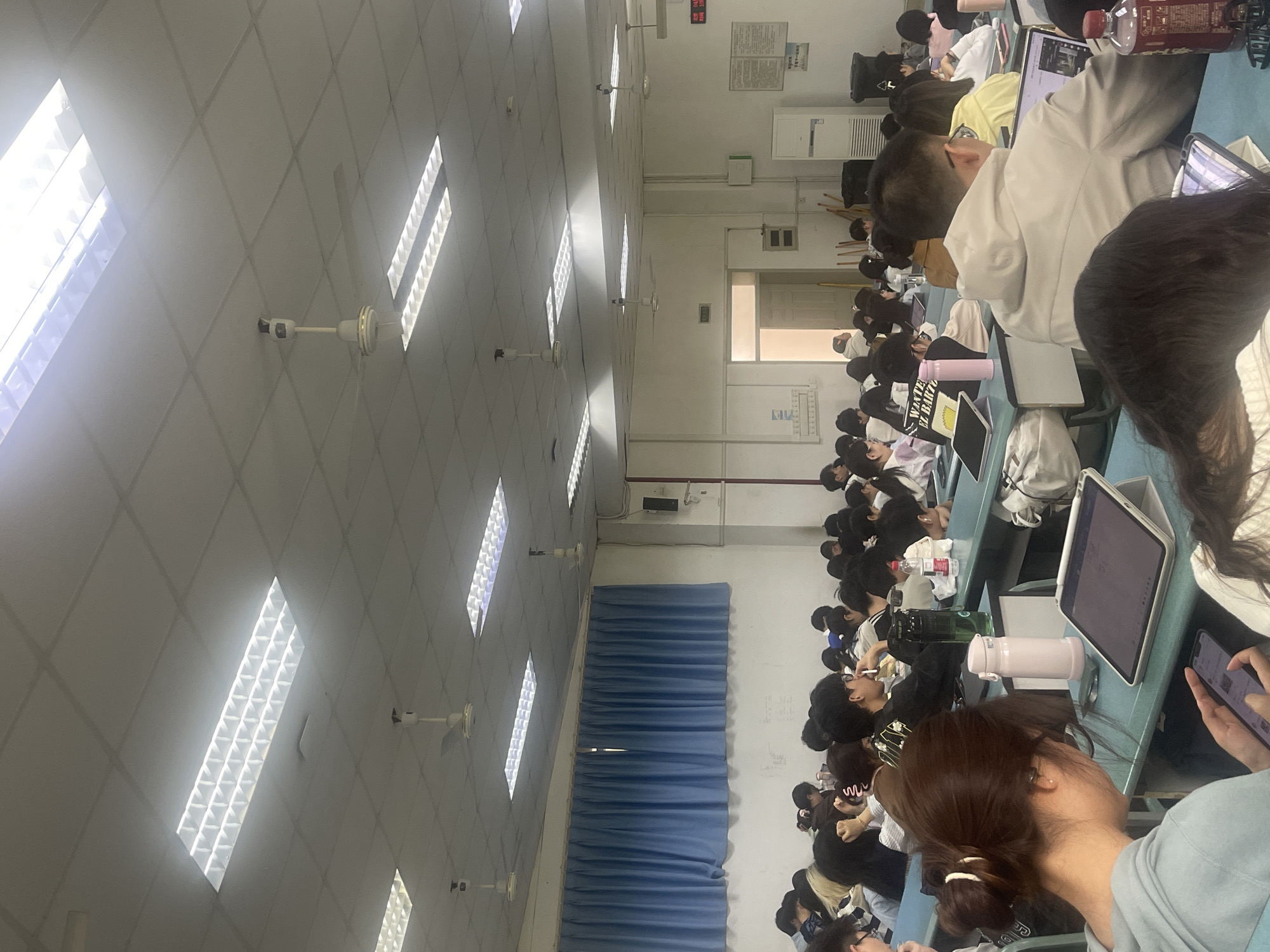 Late-night classroom activities documented at Chongqing Medical University
