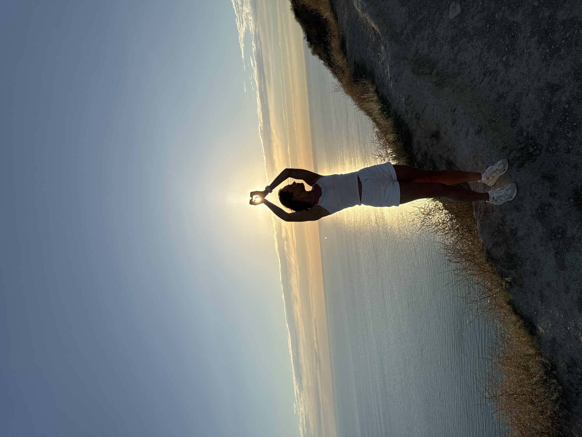 Sunset along the Black Sea cliffs near Anapa