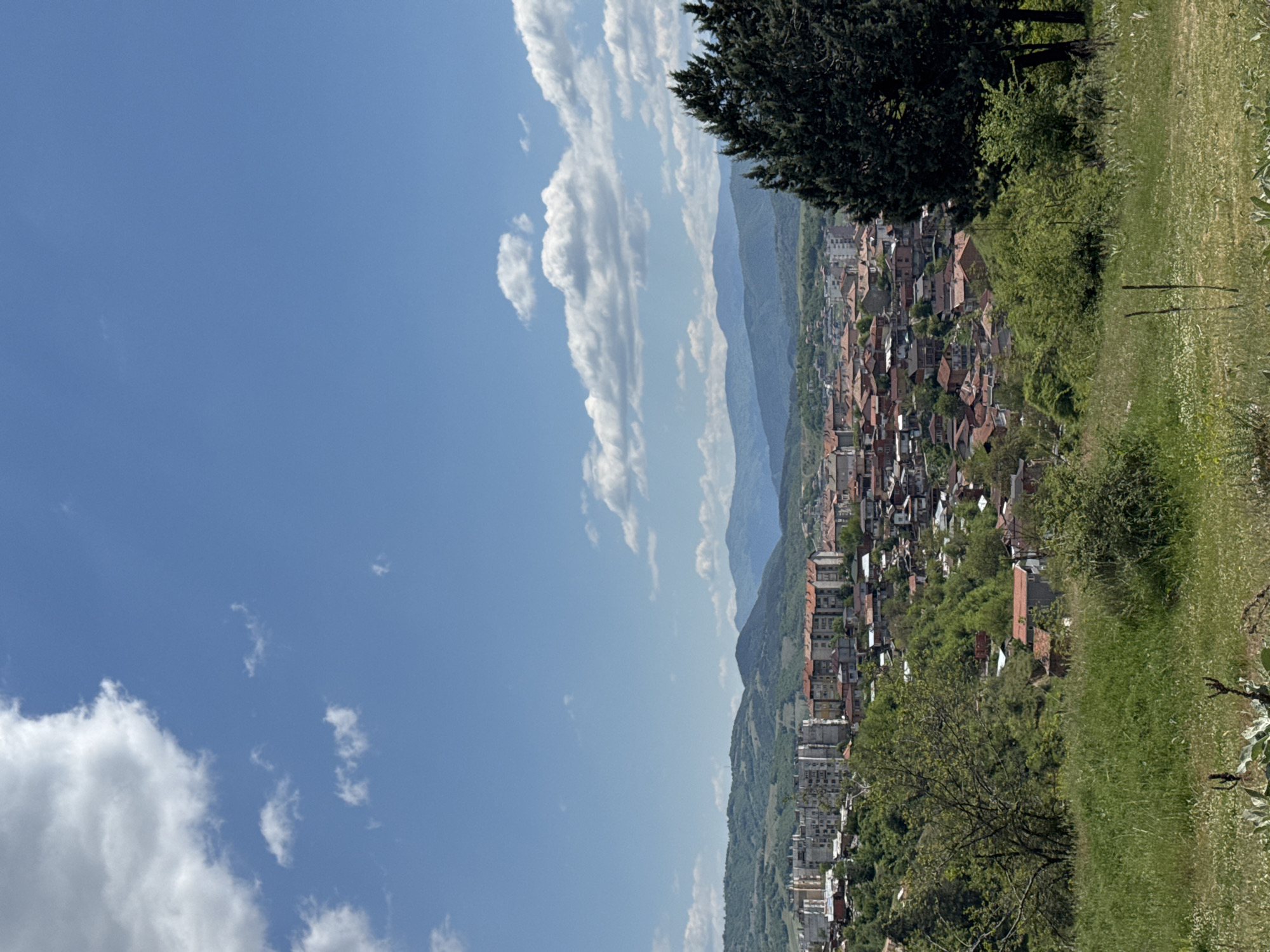 Witnesses document Blagoevgrad architecture and landscapes throughout morning