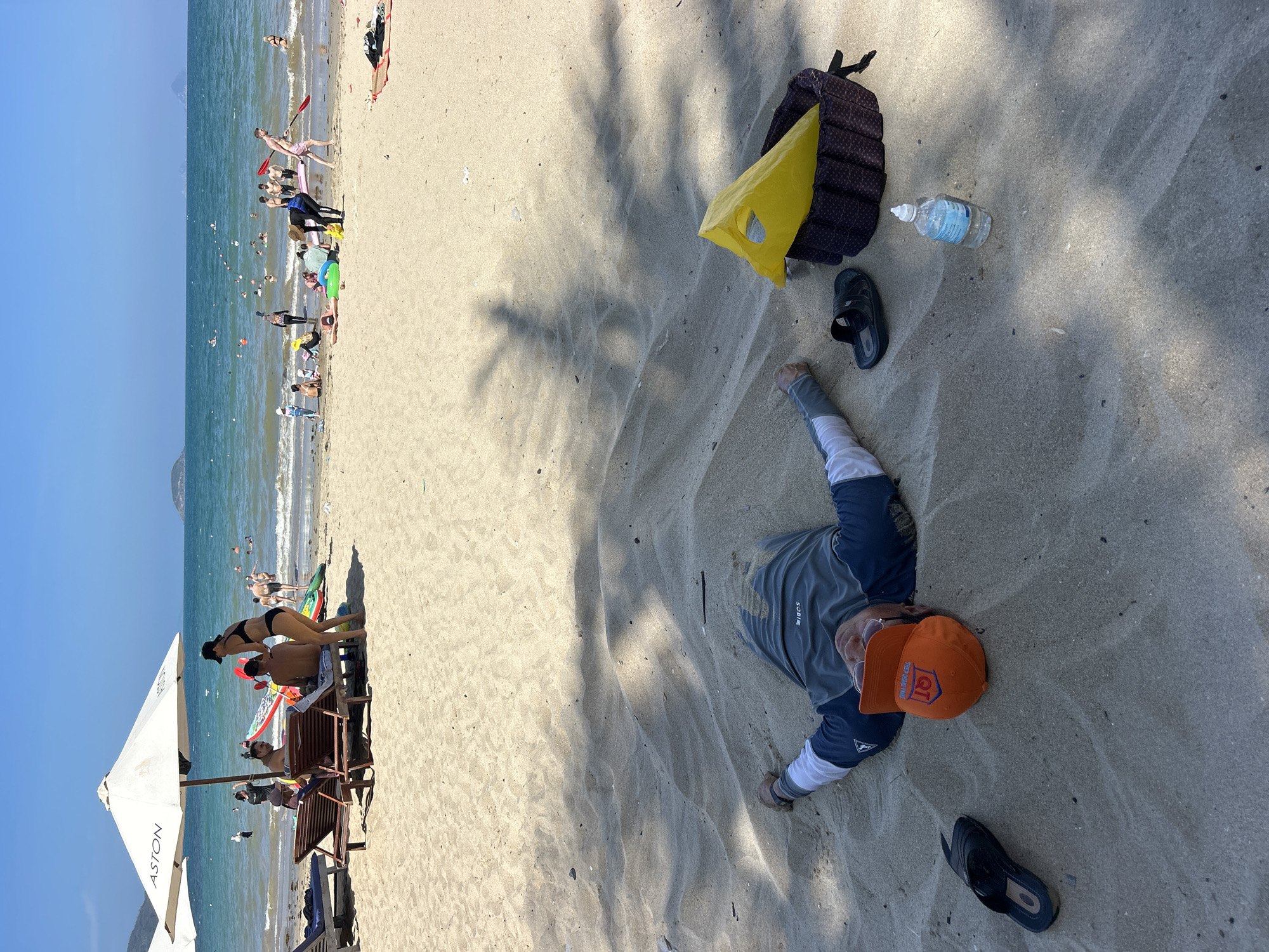 Morning beach activities captured in Bac Nha Trang Ward