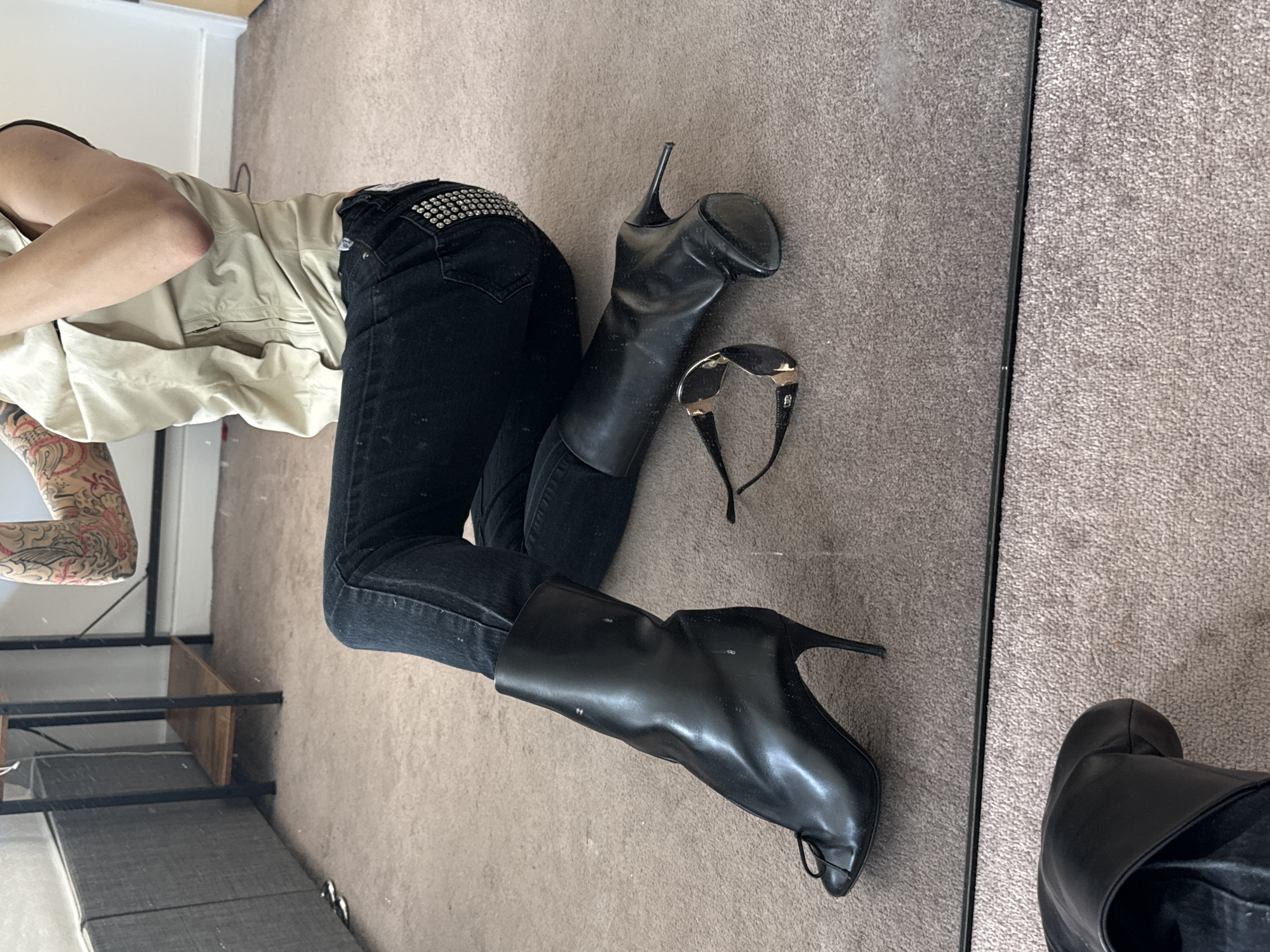 Fashion photography session captured on London floor Thursday morning