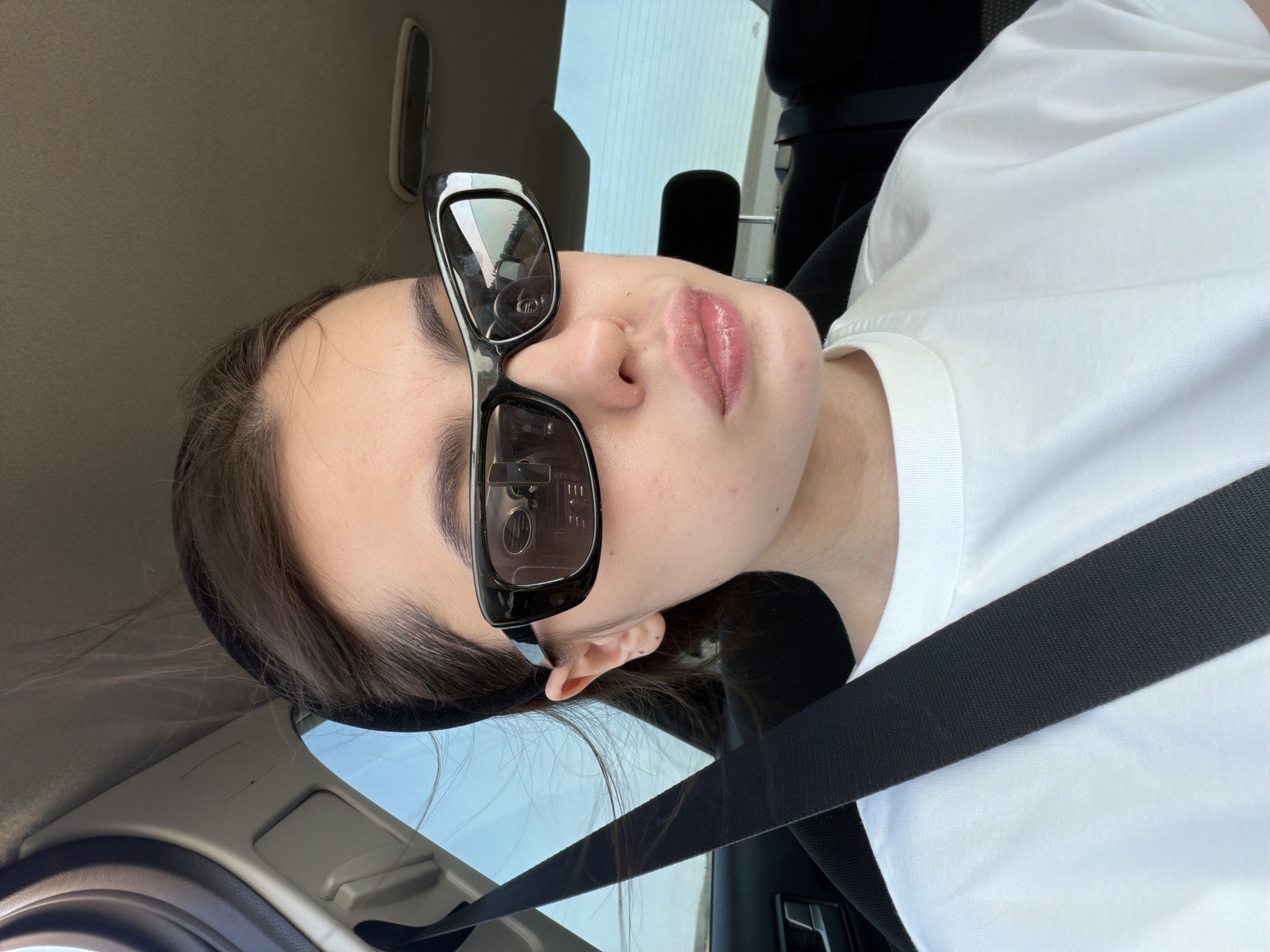 Car selfie taken in Перевозное, Russia