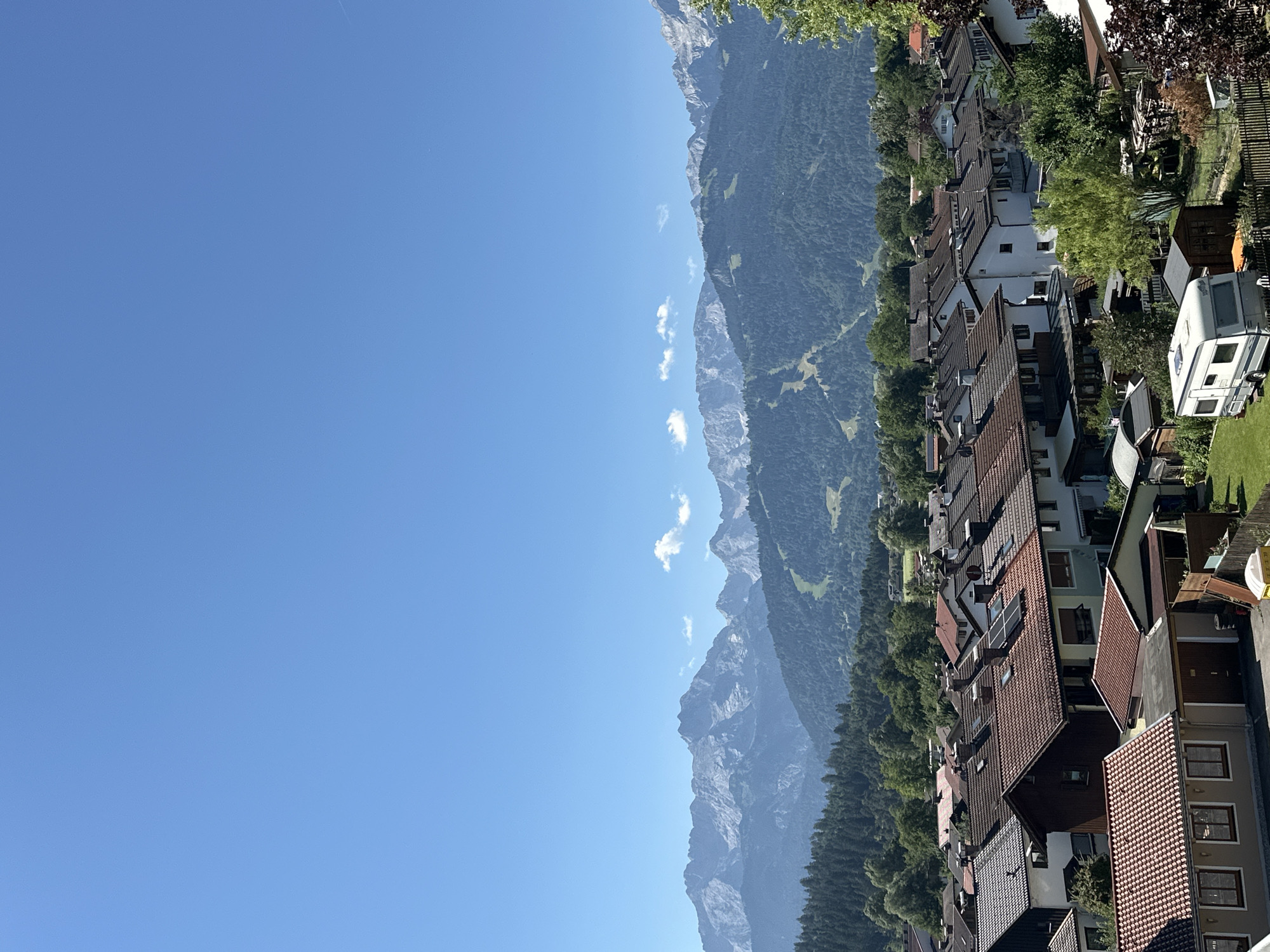 Alpine town morning, indoors and out in Garmisch-Partenkirchen