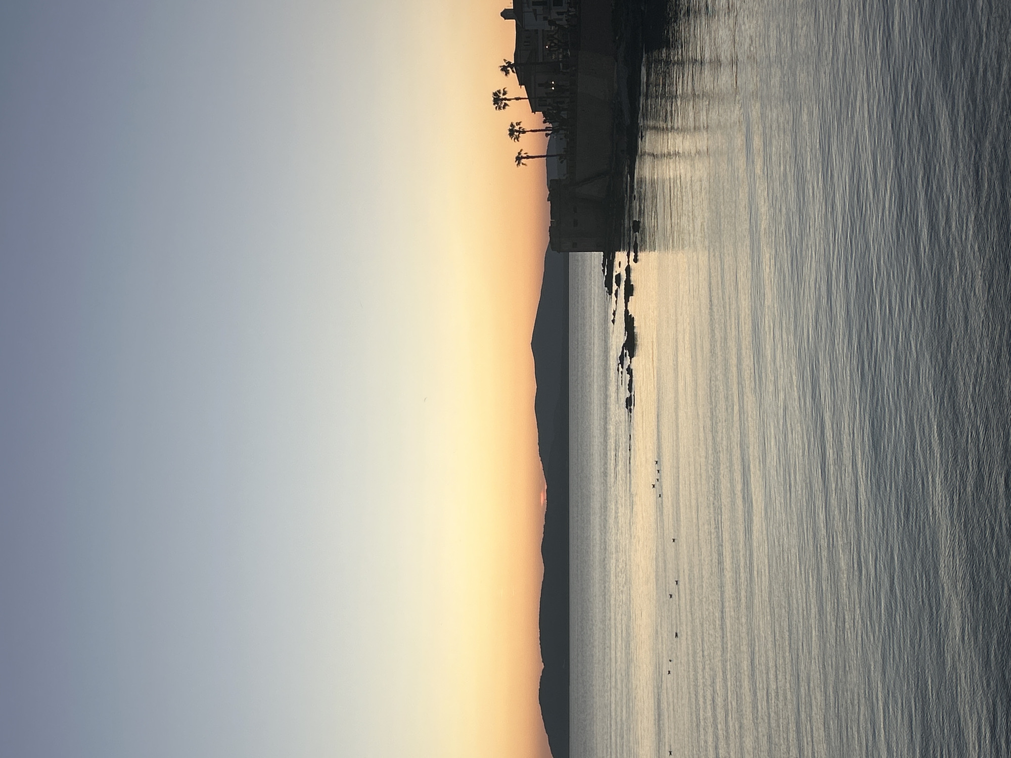 Evening scenes captured in coastal Alghero, Italy