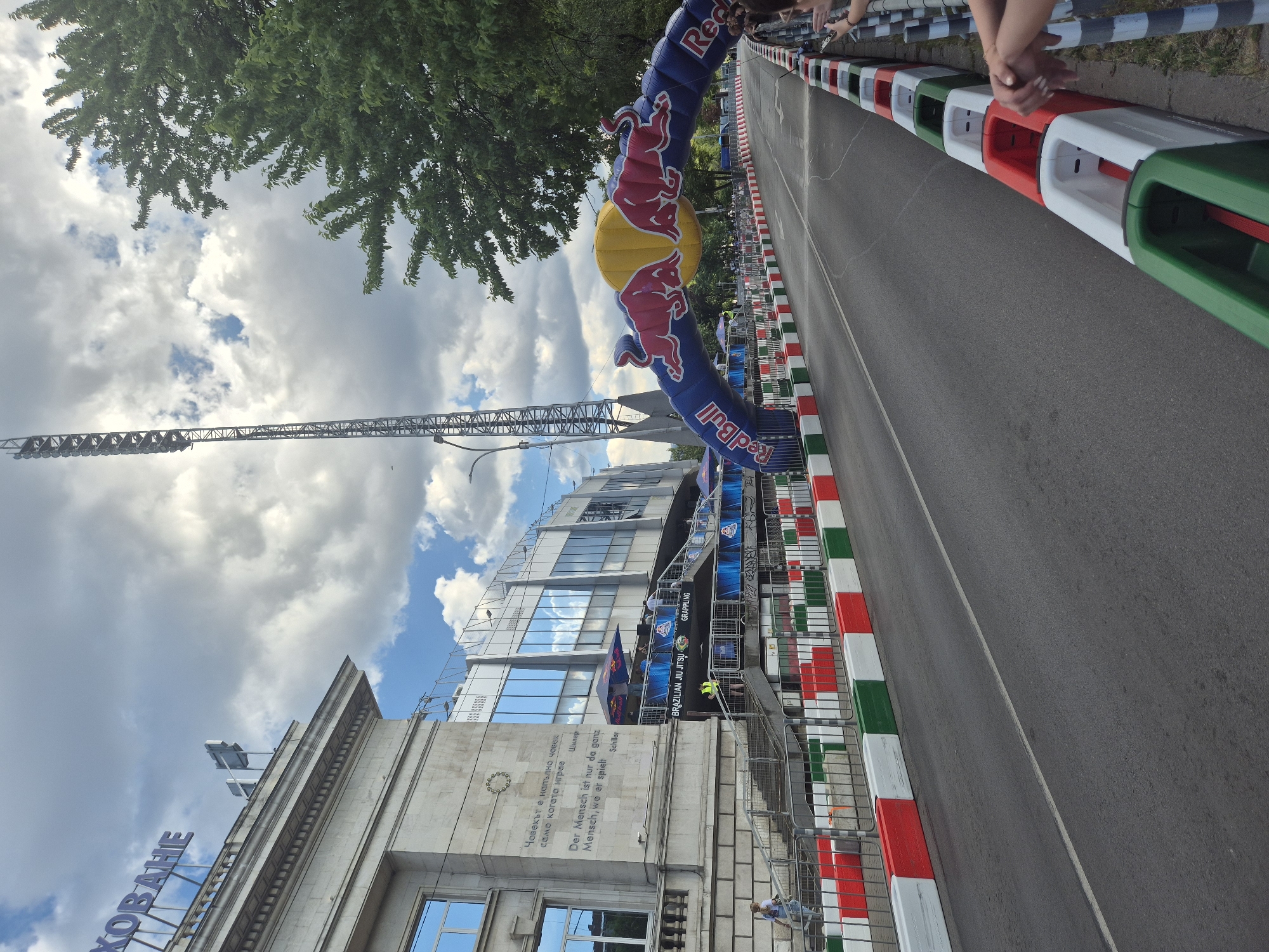 Red Bull event closes Sofia street with barriers, spectators