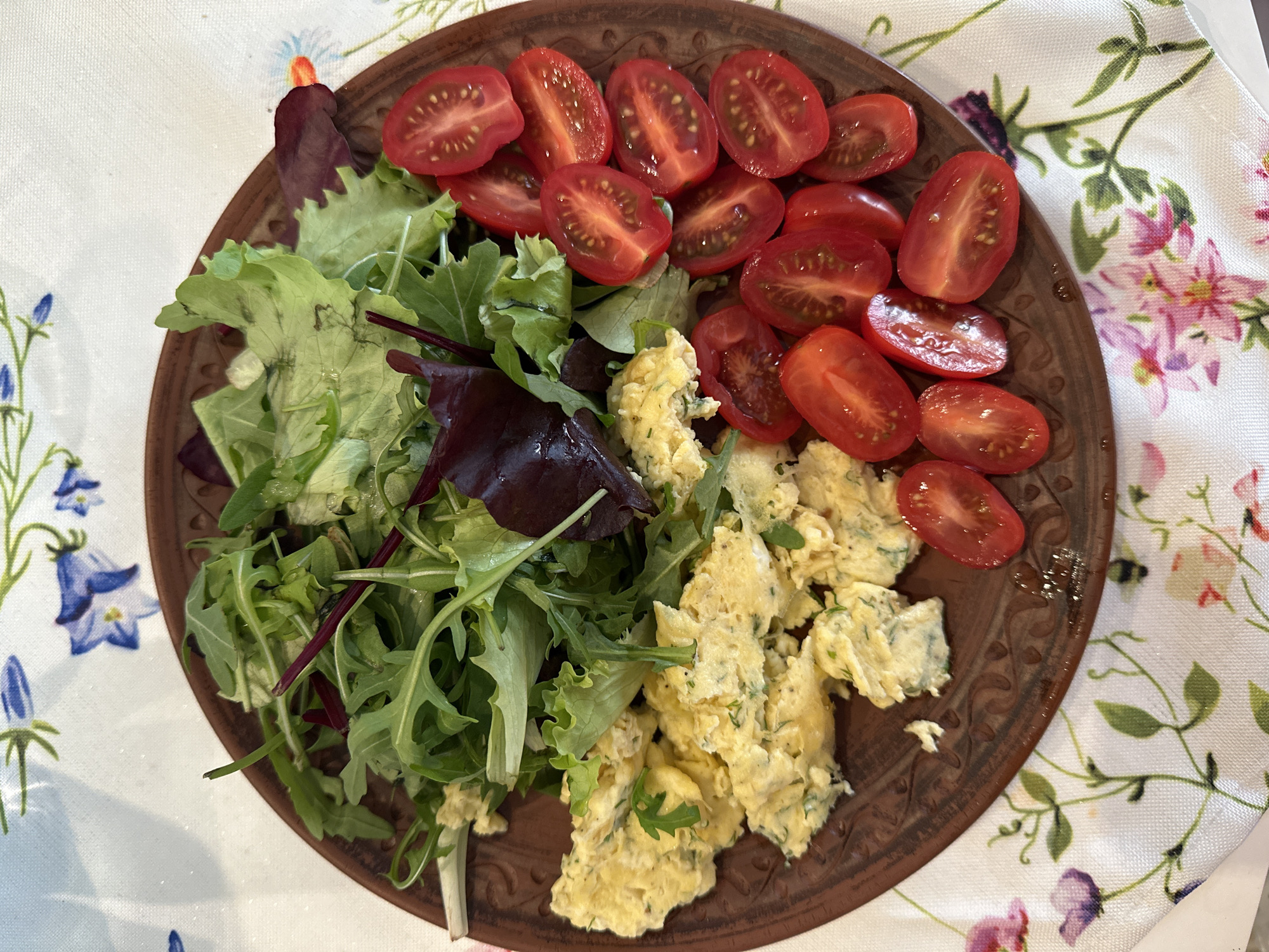 Home breakfast photographed in Wisła, Poland