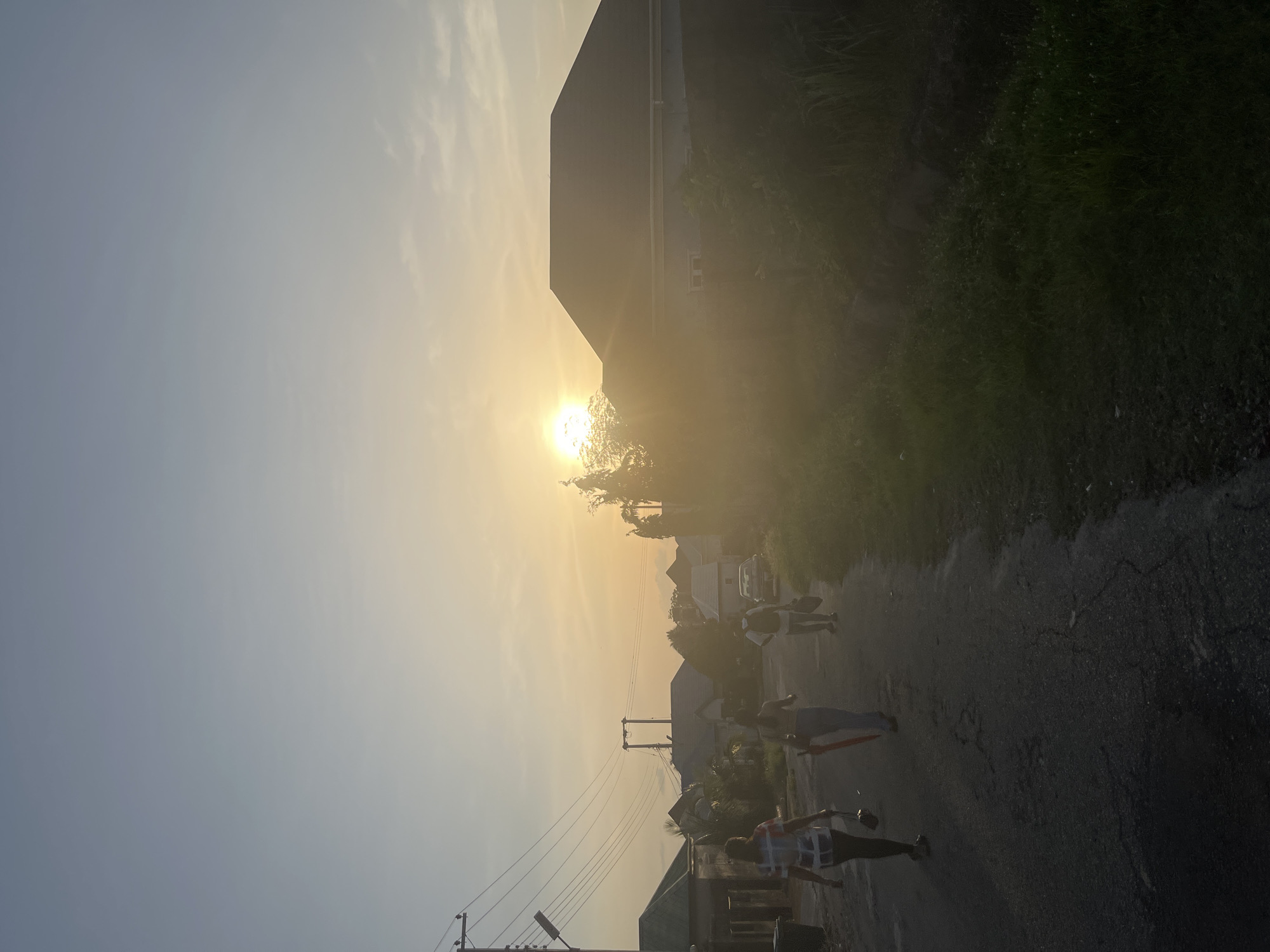 Evening street life captured in Abuja residential neighborhood
