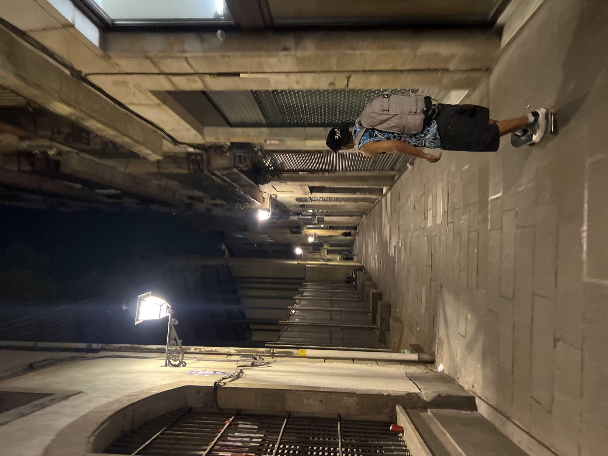 Night walk through Barcelona's old town, Gothic Quarter