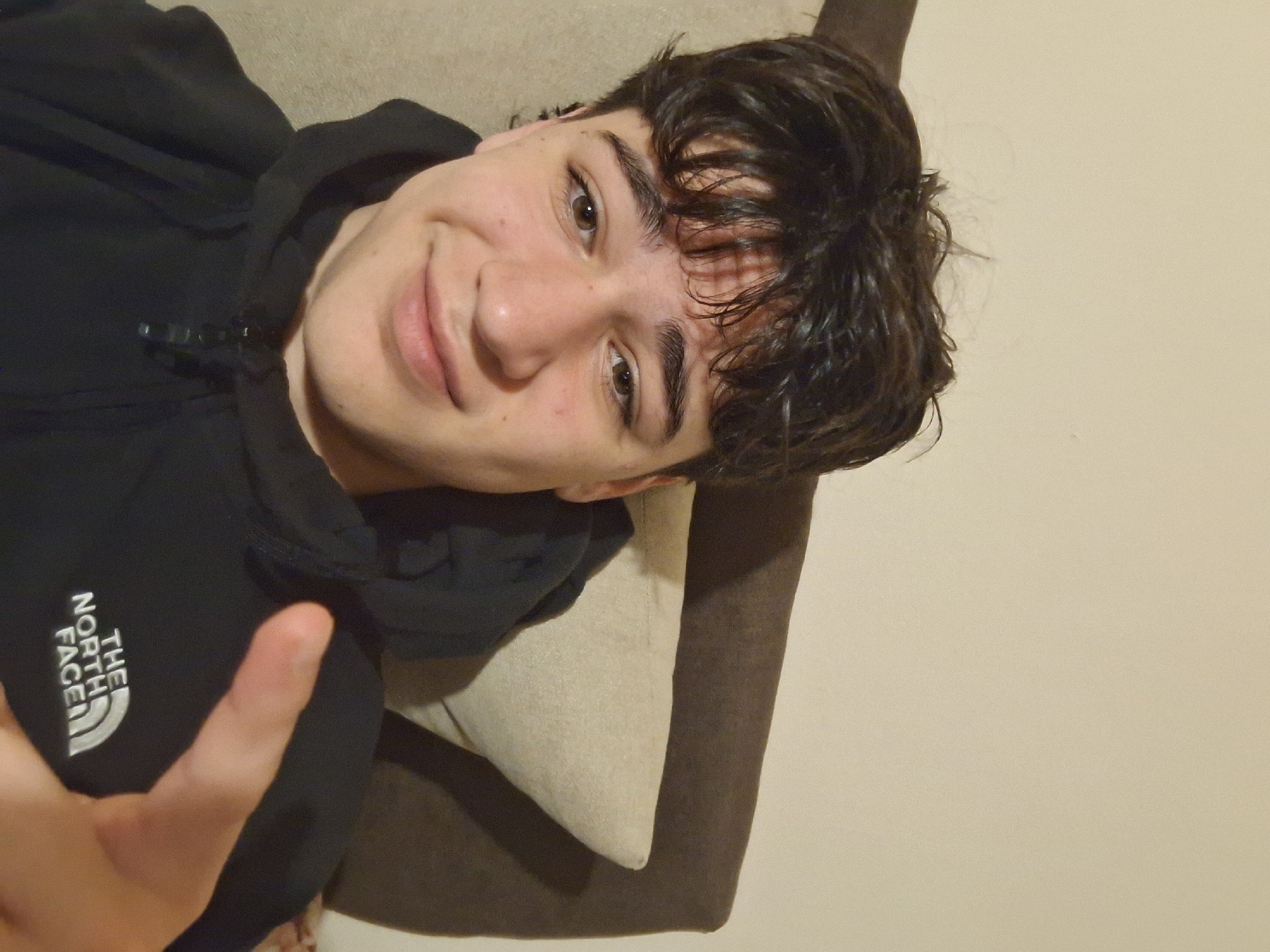 Young man documents evening at home in Burgas, Bulgaria