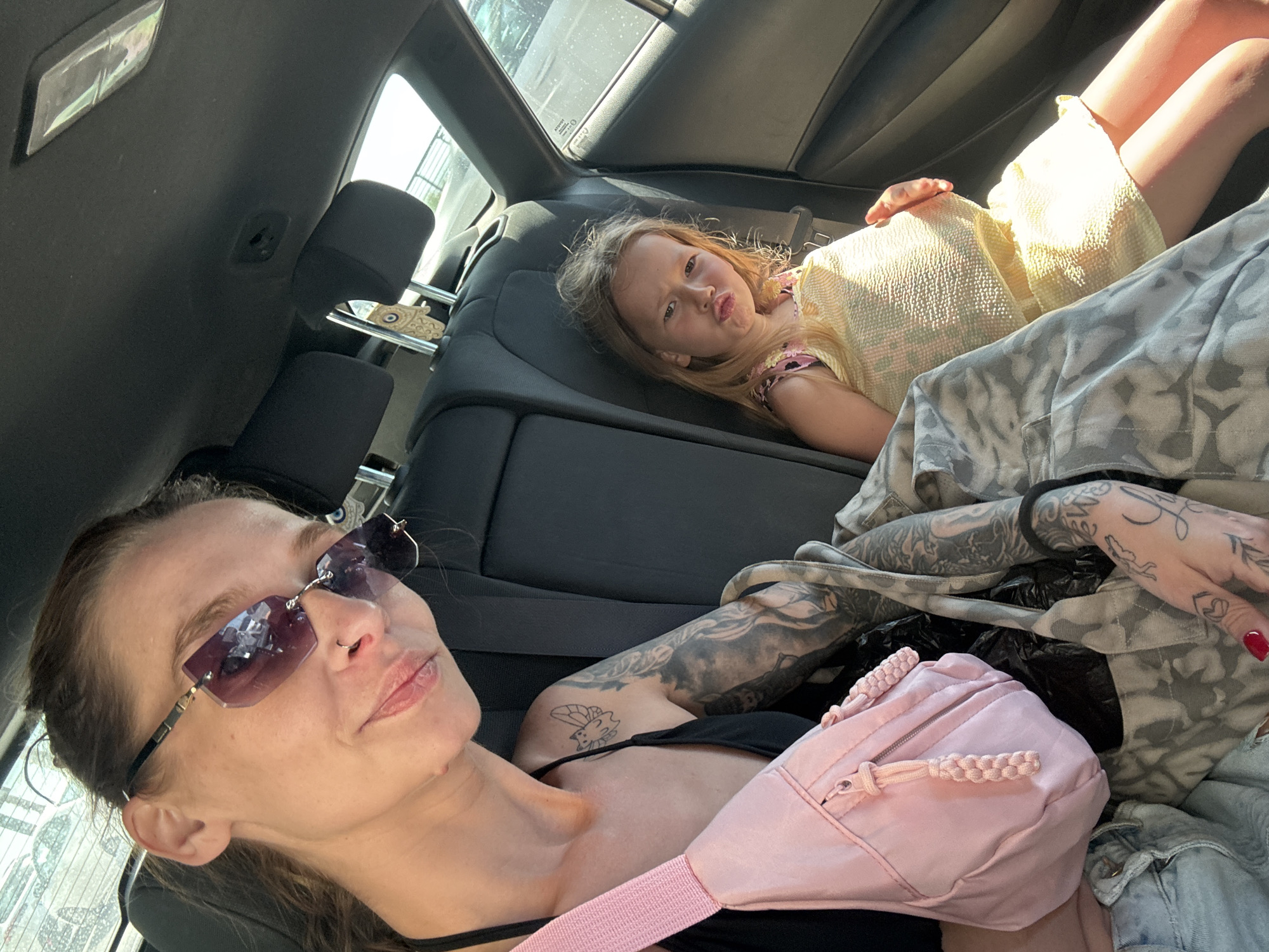 Woman and child spotted in car in Bat Yam