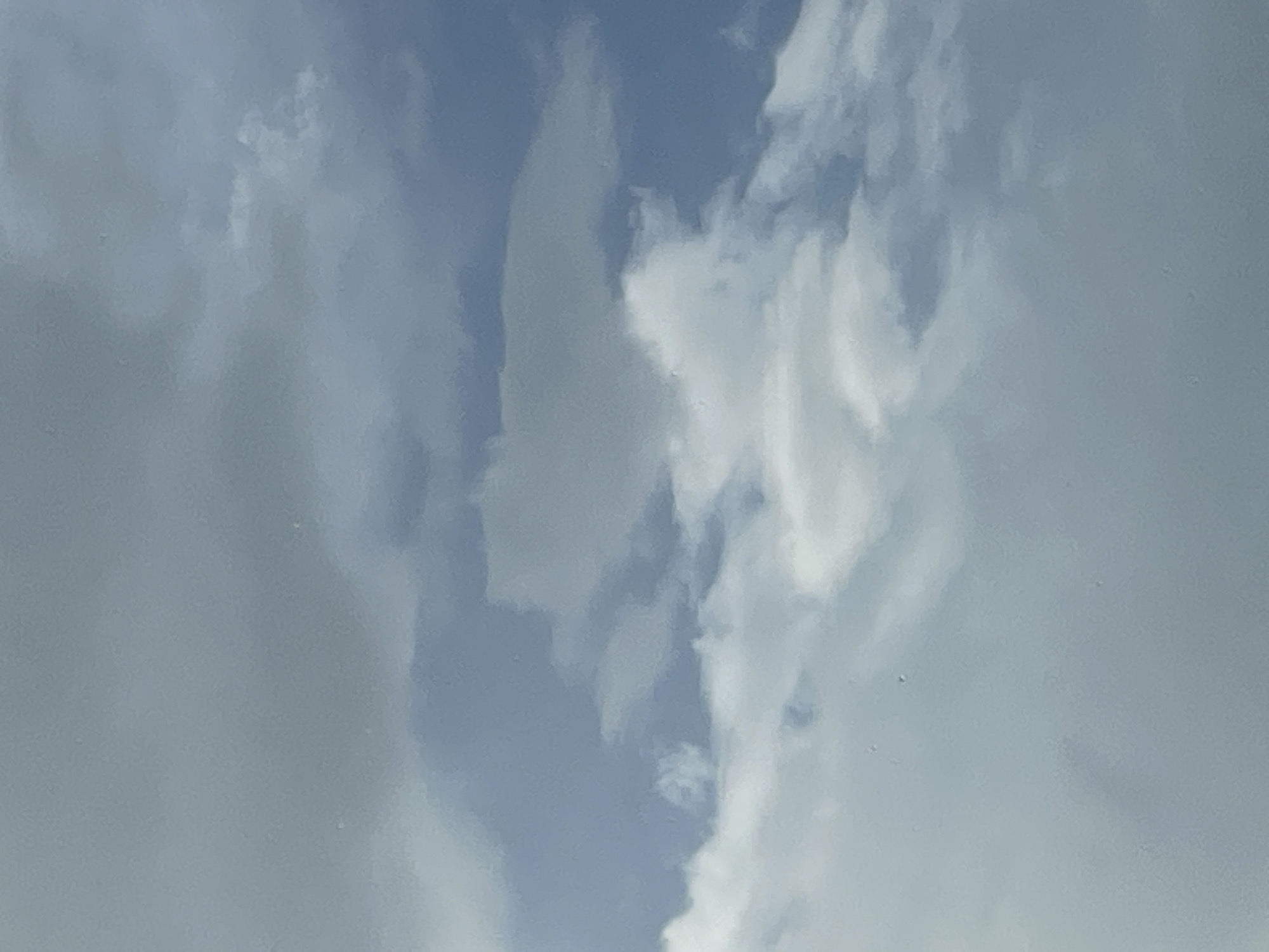 Patchy clouds over Omsk on a partly cloudy afternoon