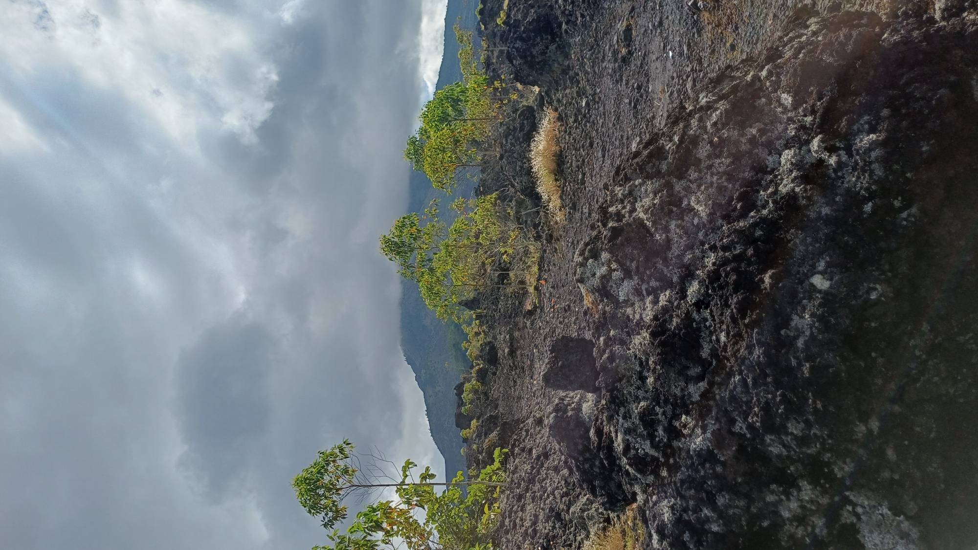Volcanic landscape and rainy weather documented in Kintamani
