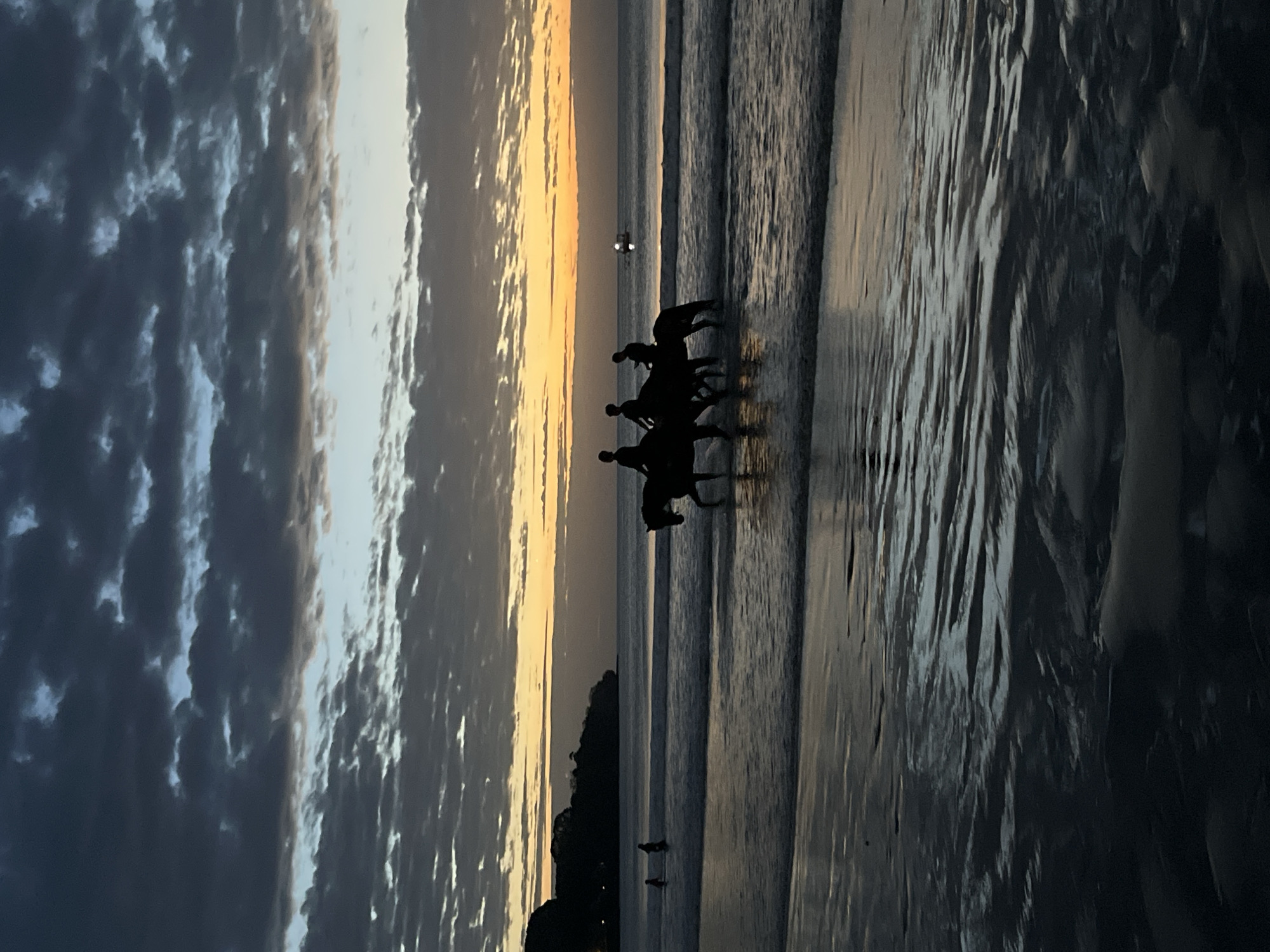 Evening beach life captured in Kuta Selatan, Indonesia