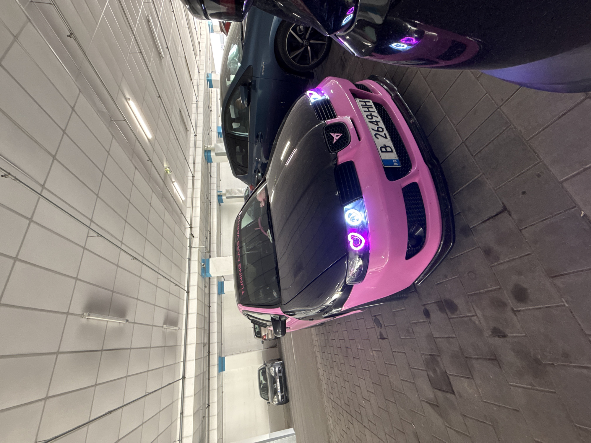 Parking garage scene documented in Varna, Bulgaria