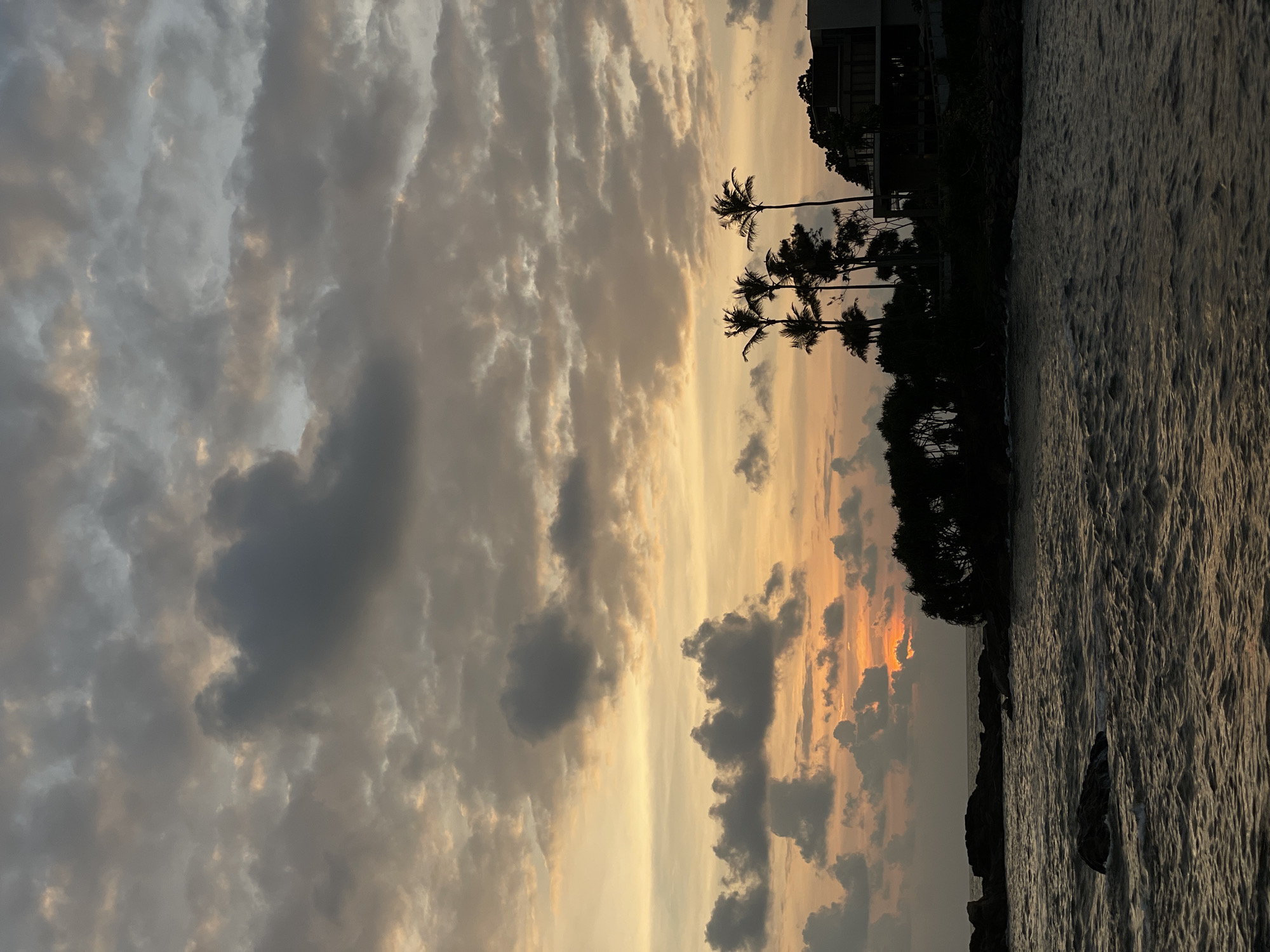 Dramatic sunset witnessed over Galle, Sri Lanka coastline
