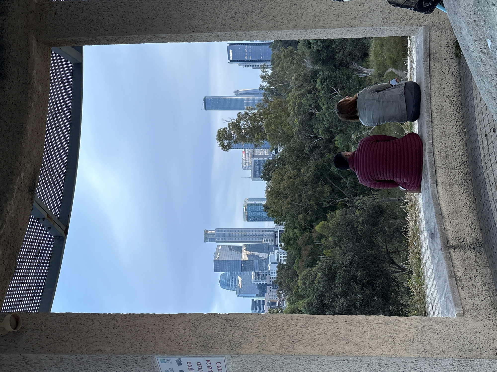 Lookout point view captured in Tel Aviv