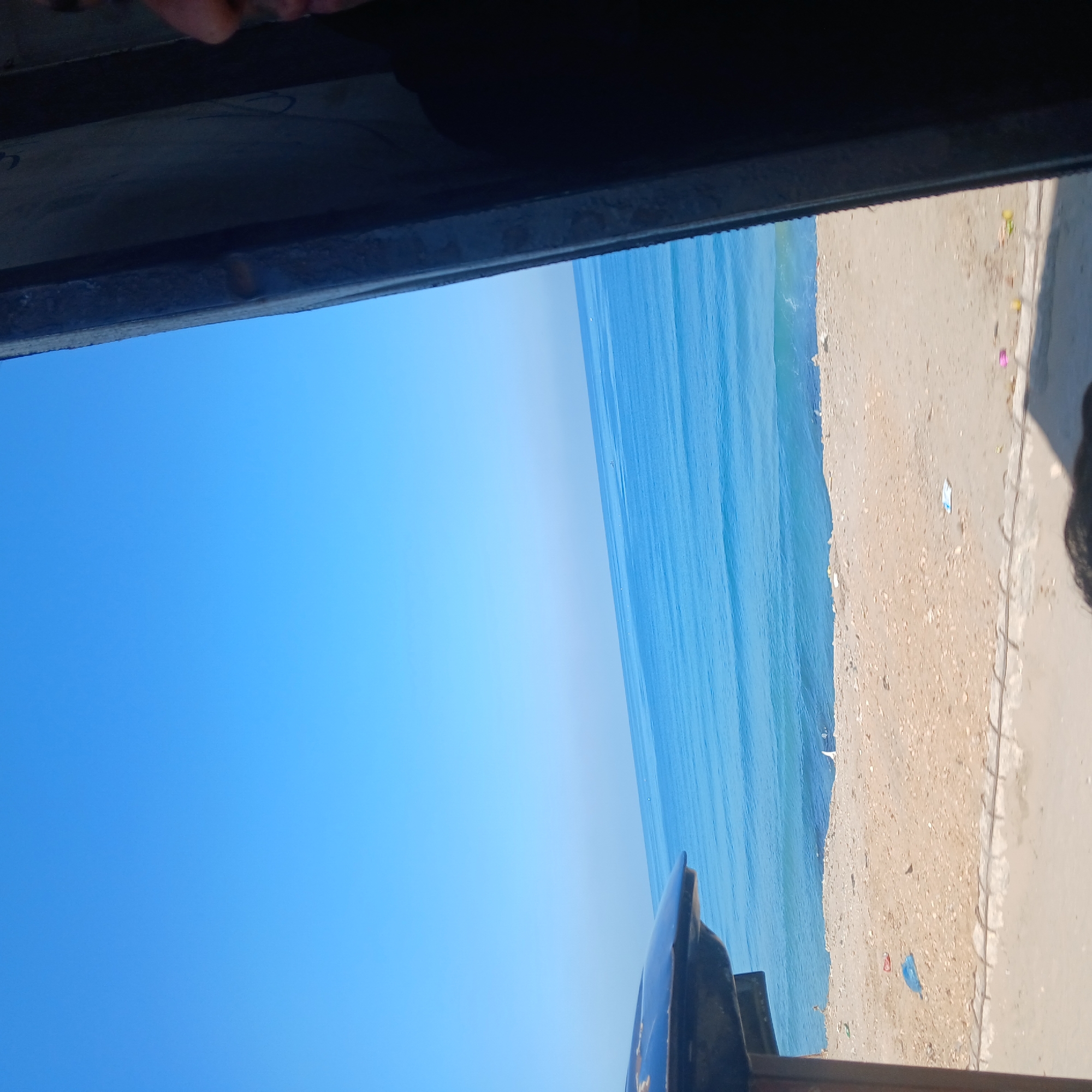 Coastal settlement documentation captured near Gaza shoreline