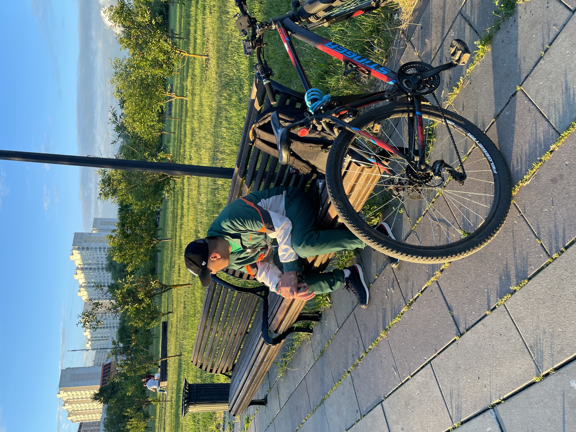 Evening dog walks and park activities in Moscow