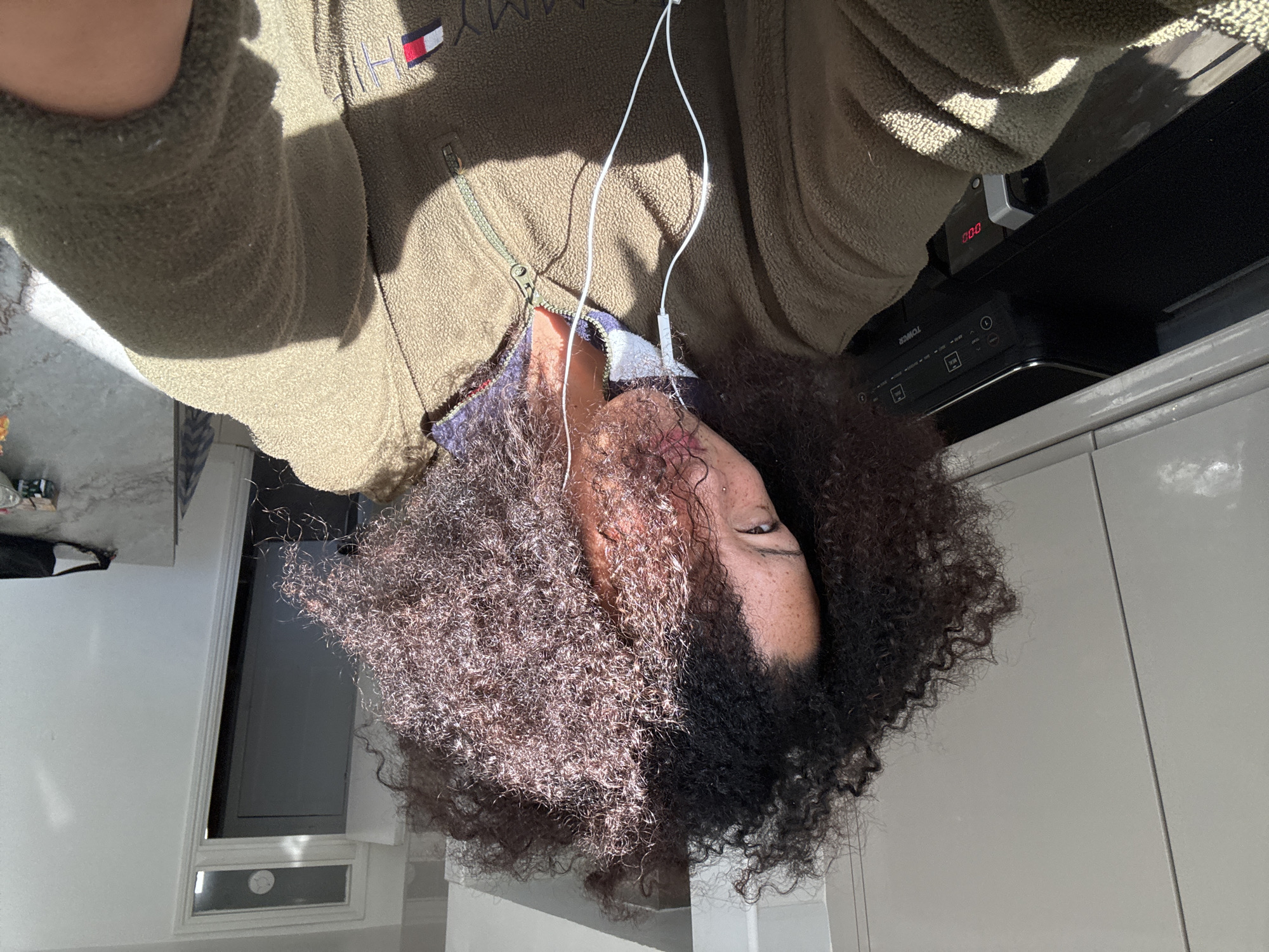 Person takes creative selfies indoors in London