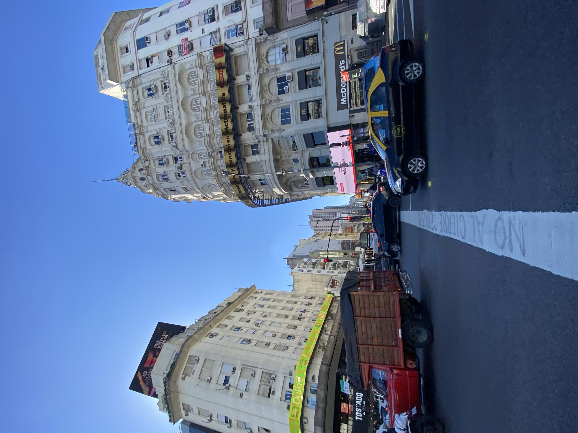 Architectural street scene documented in Buenos Aires