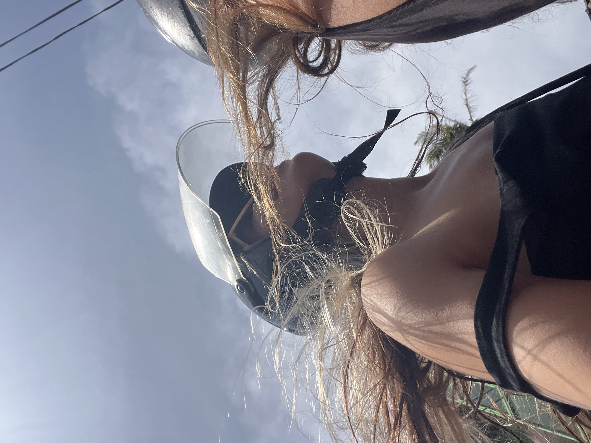 Helmet up, hitting the road in Ahangama