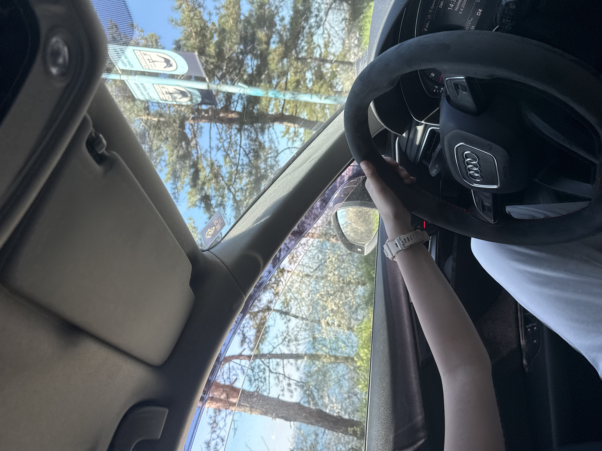Driver spotted in Audi vehicle in Sozopol, Bulgaria