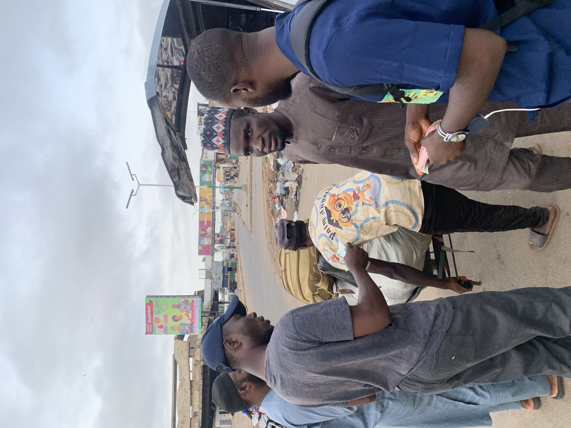 Morning street life documented in Jos commercial district