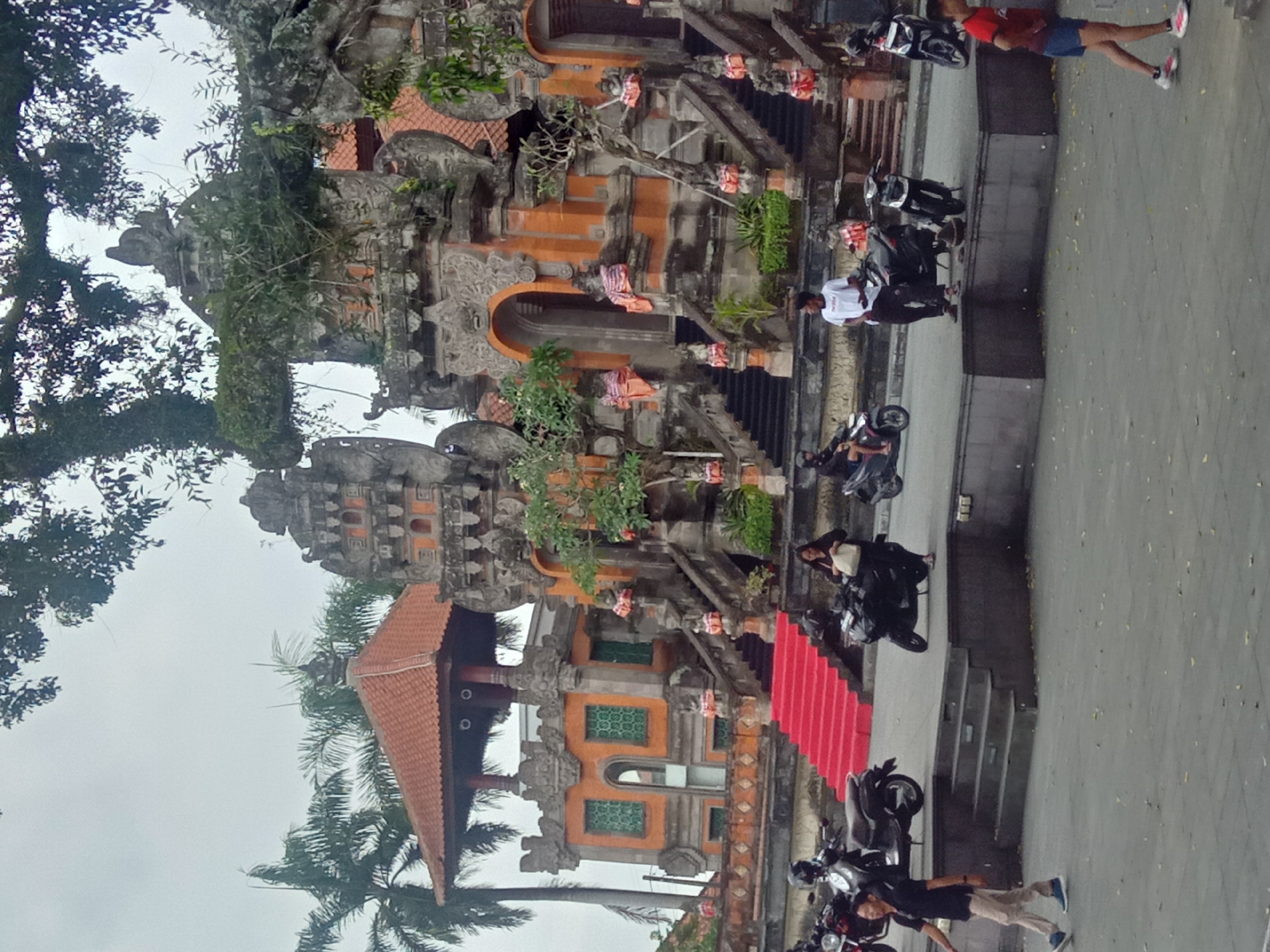 Morning at Gianyar's temple square, Bali