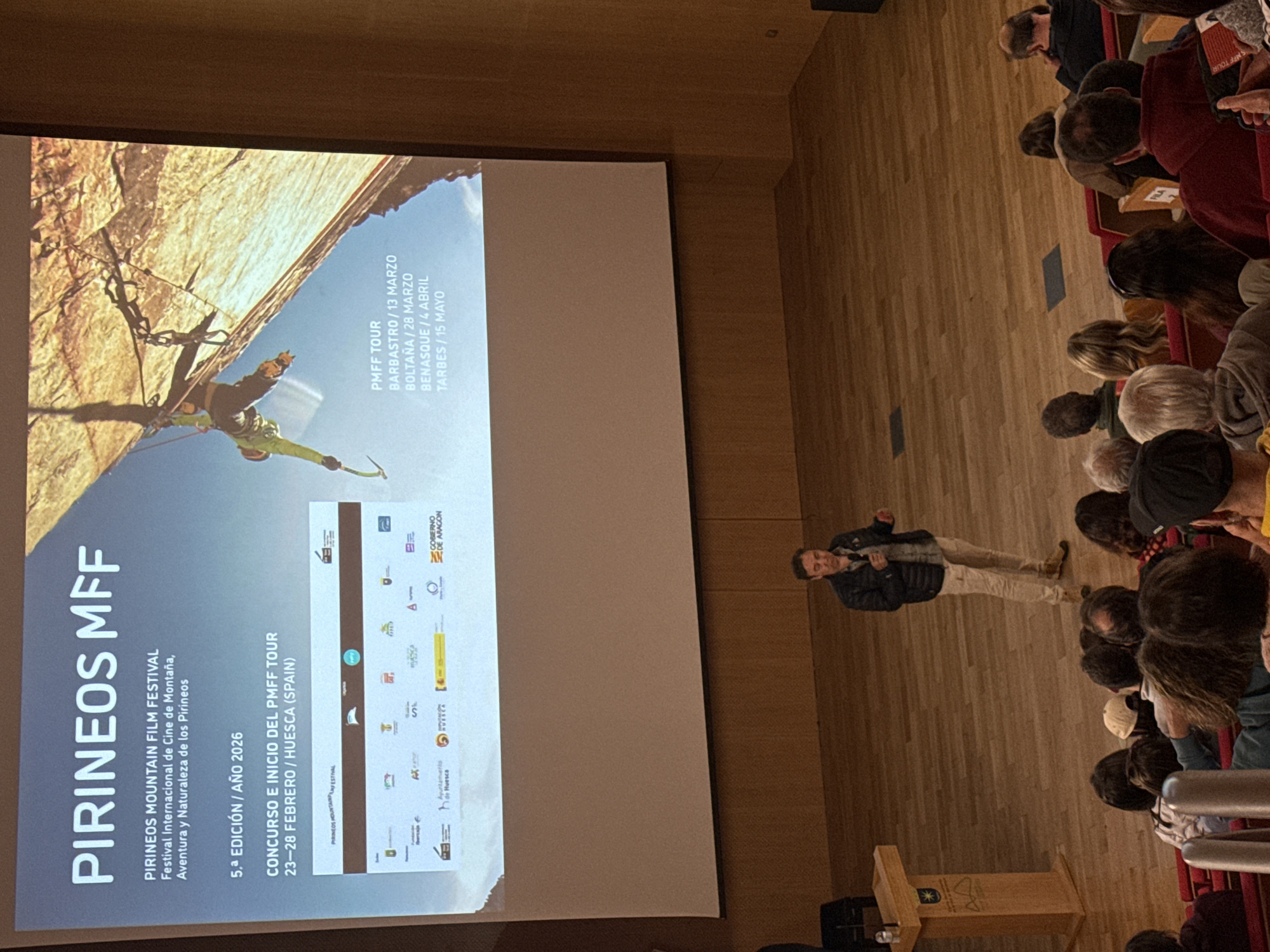 Mountain Film Festival presentation held in Benasque, Spain