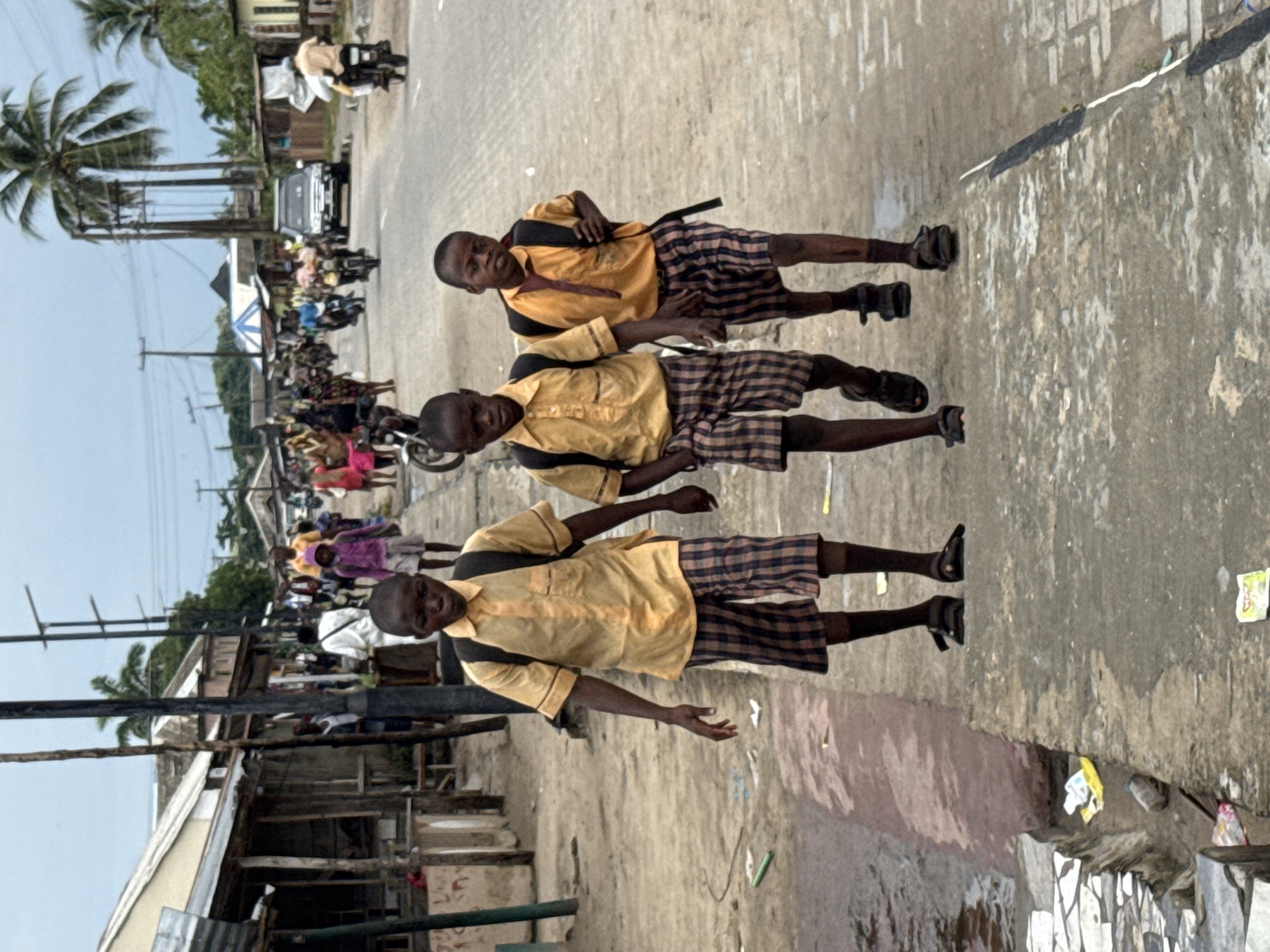 Daily life unfolds on Badagry streets during school hours