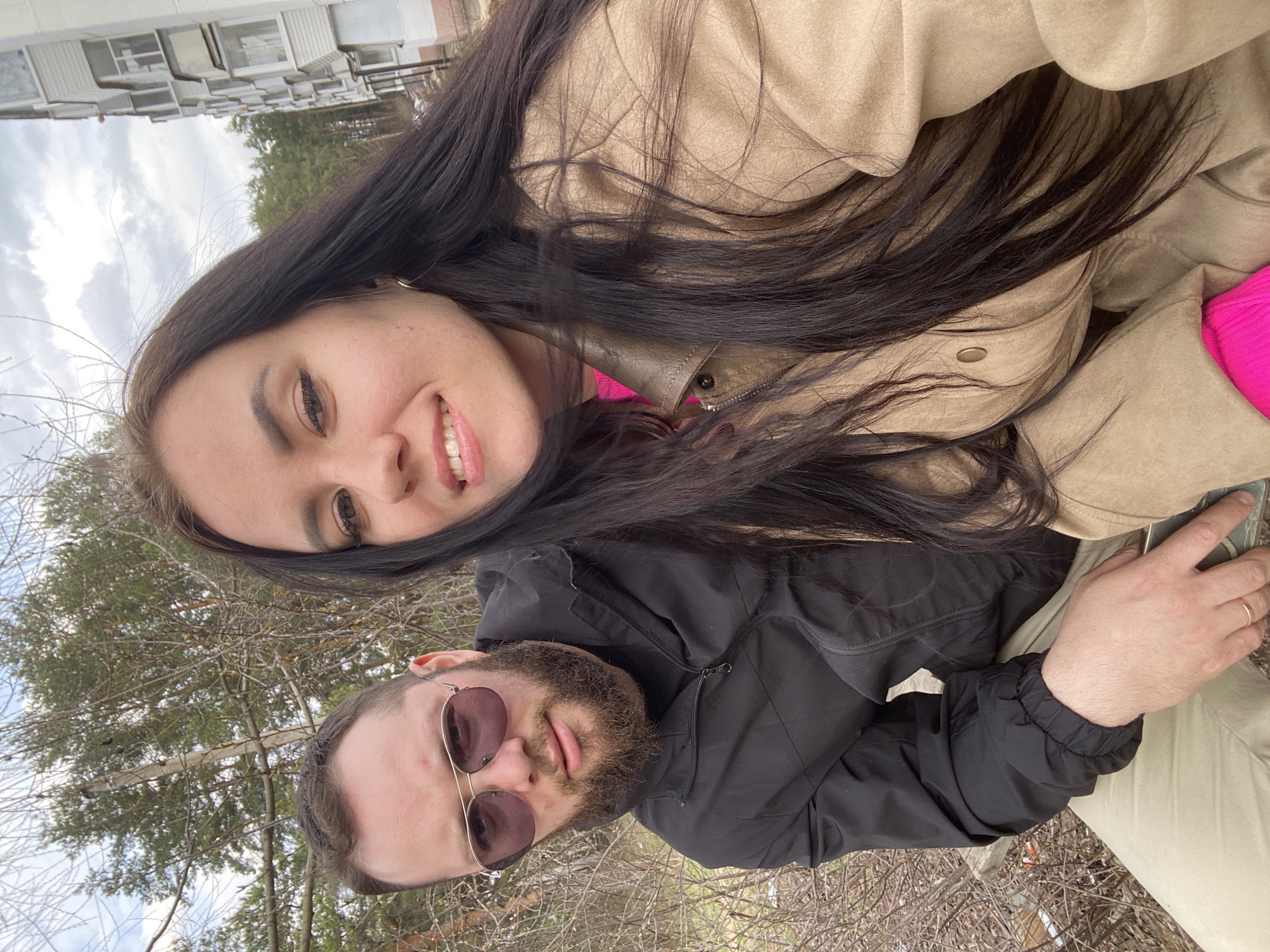 Spring selfie session captured in Chaikovsky, Russia