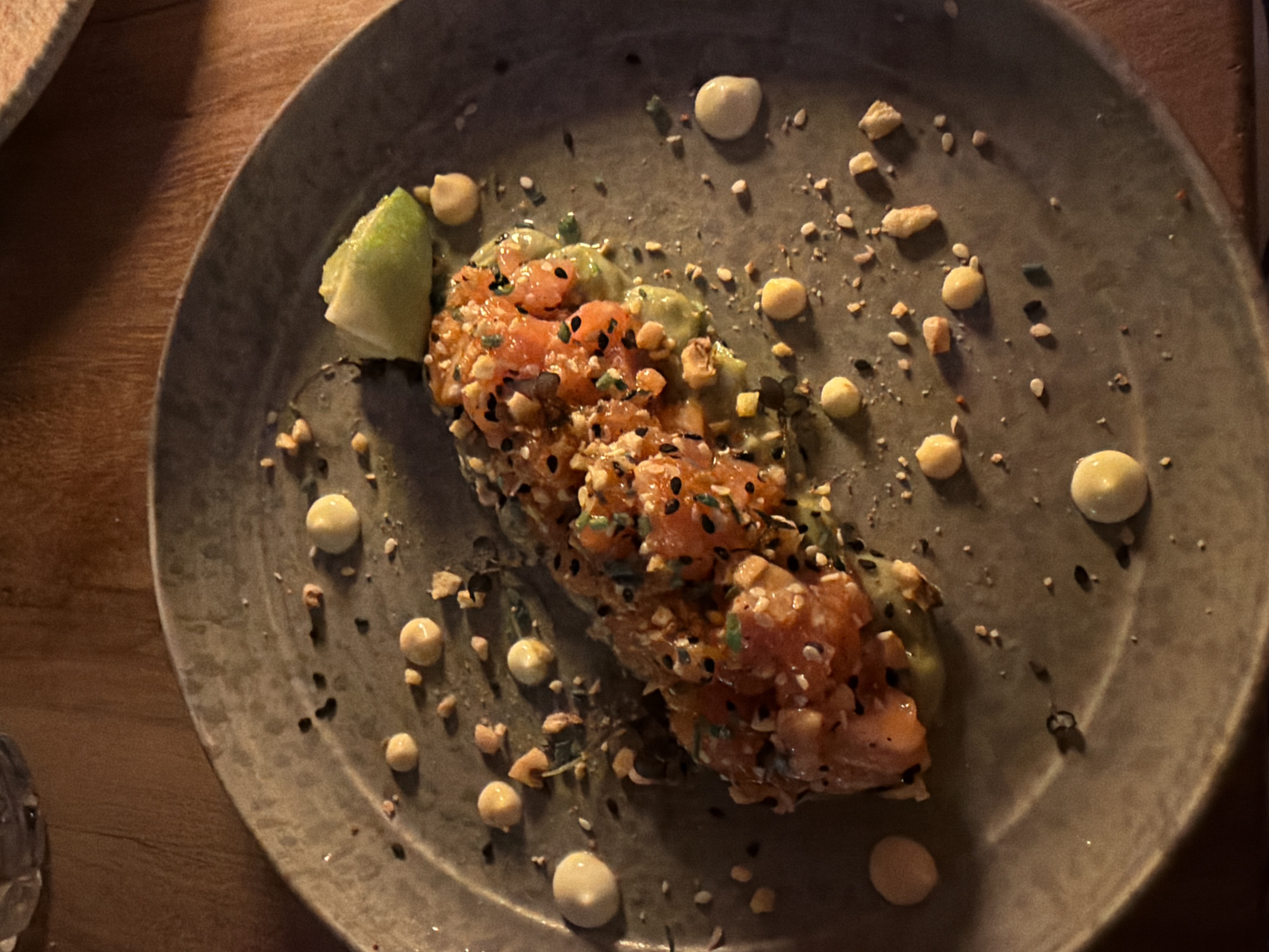 Diner documents upscale restaurant meal in Buenos Aires
