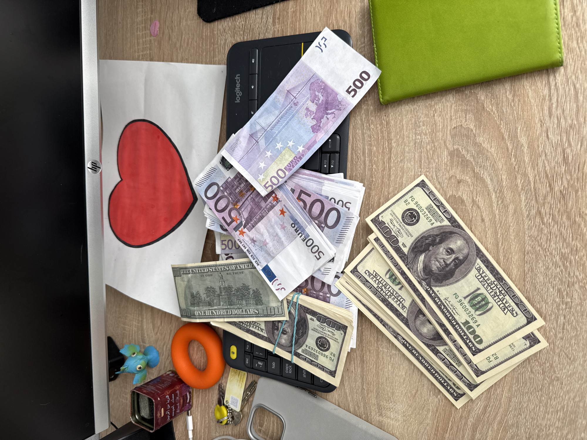 Large Cash Stacks Observed on Desk in Rostov-on-Don