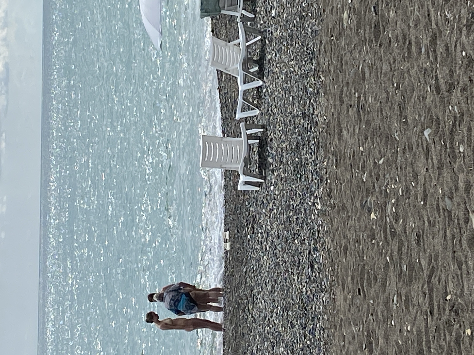 Beach day and wildflowers in Sokhumi, Abkhazia