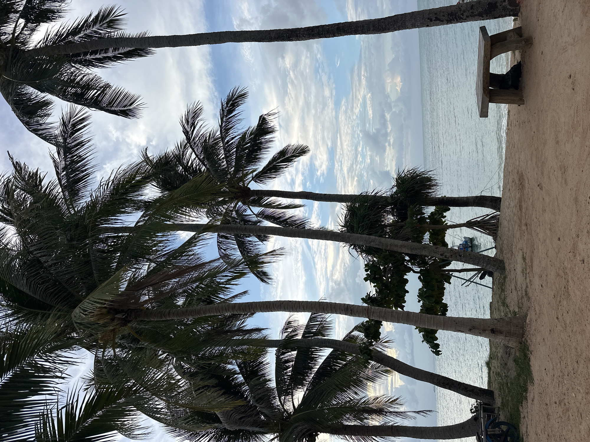 Overcast morning on a quiet Ko Samui beach