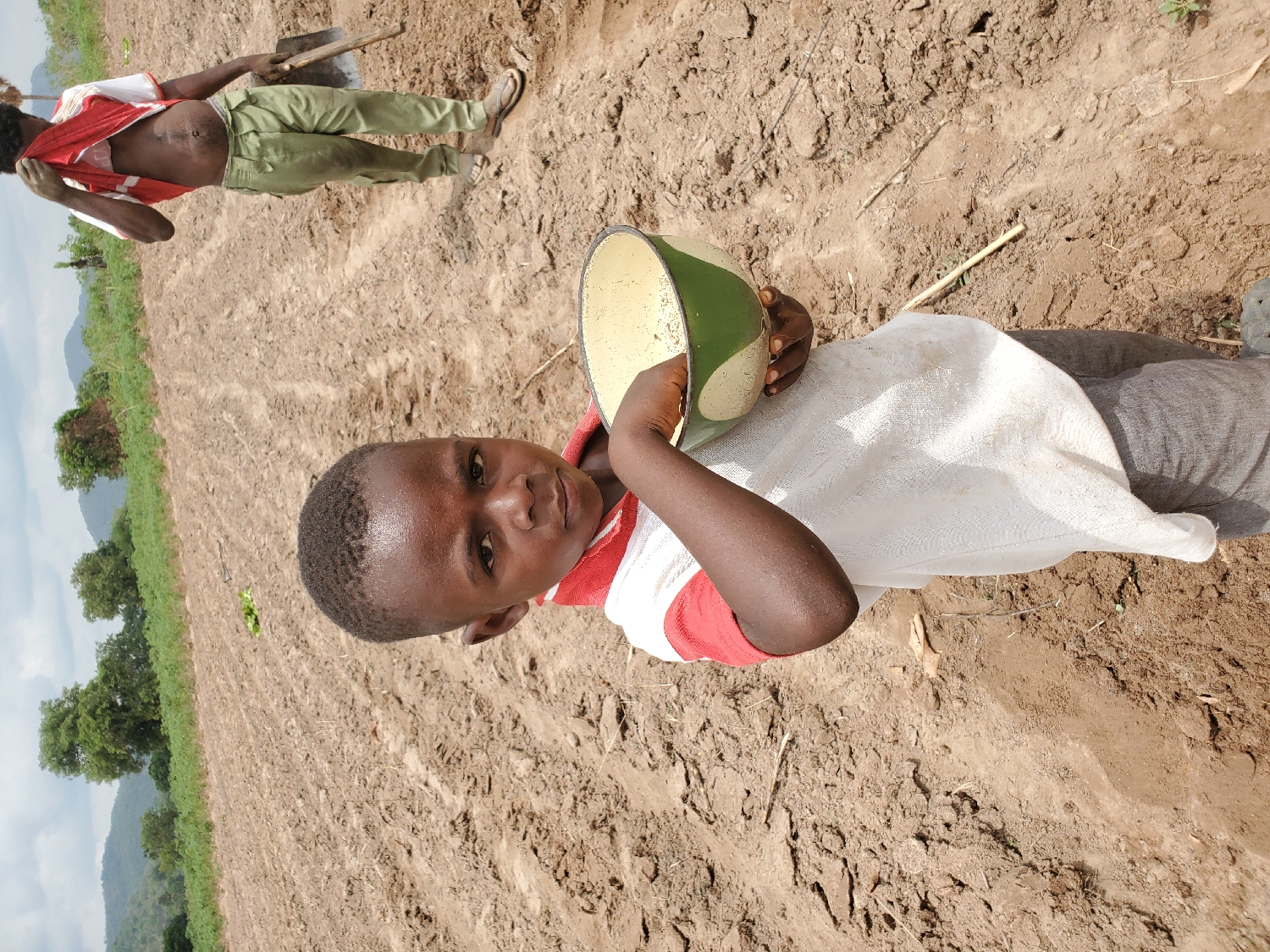 Morning farm work documented in Mararaba agricultural fields