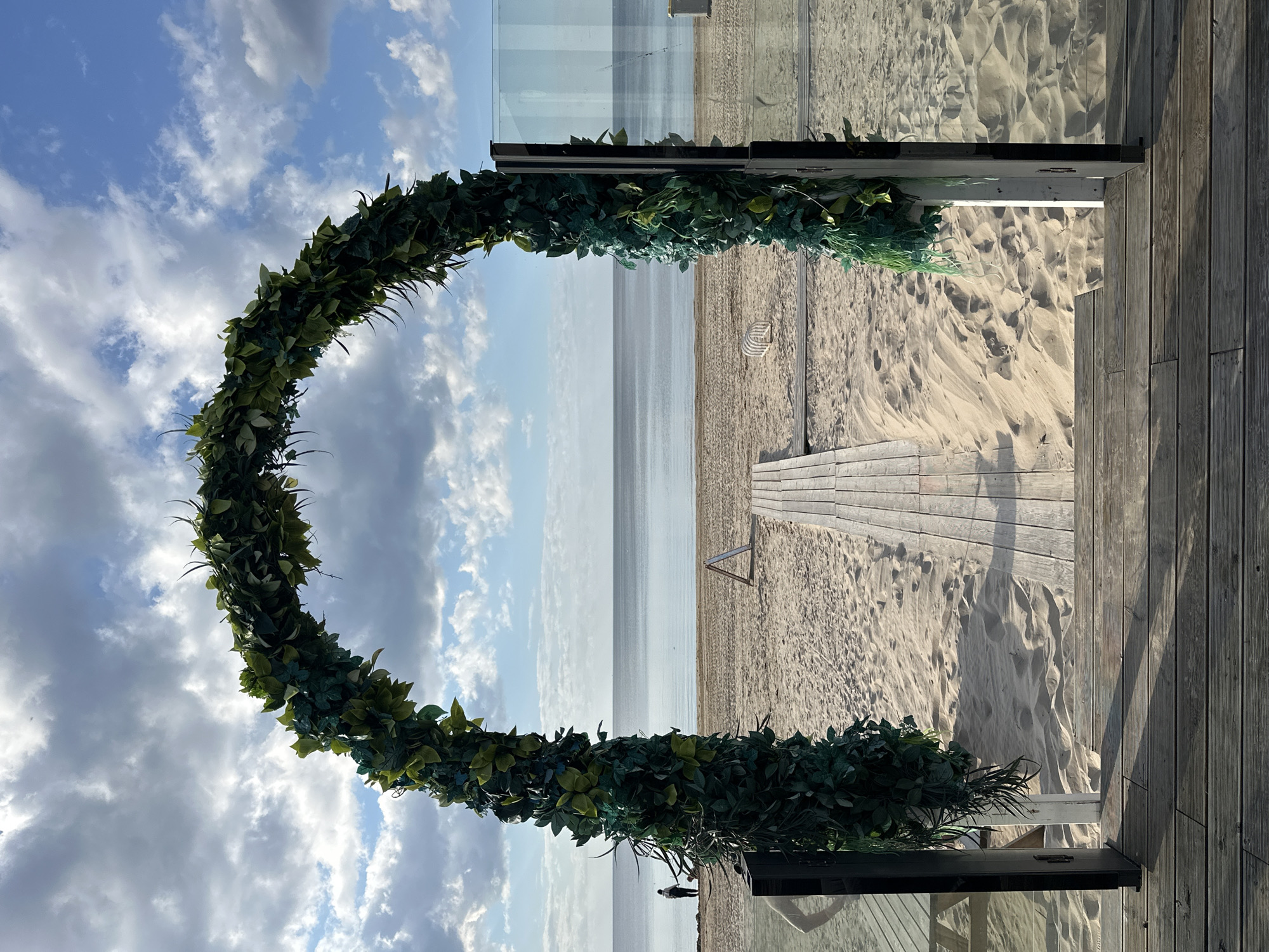 Beachfront scenes and art installations documented in Jūrmala, Latvia