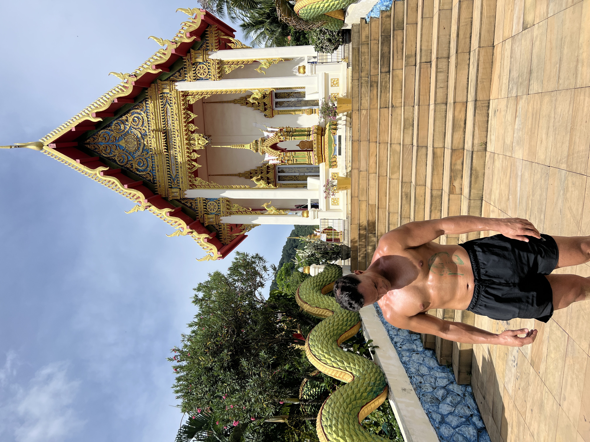 Temple visit and street scenes around Karon, Phuket