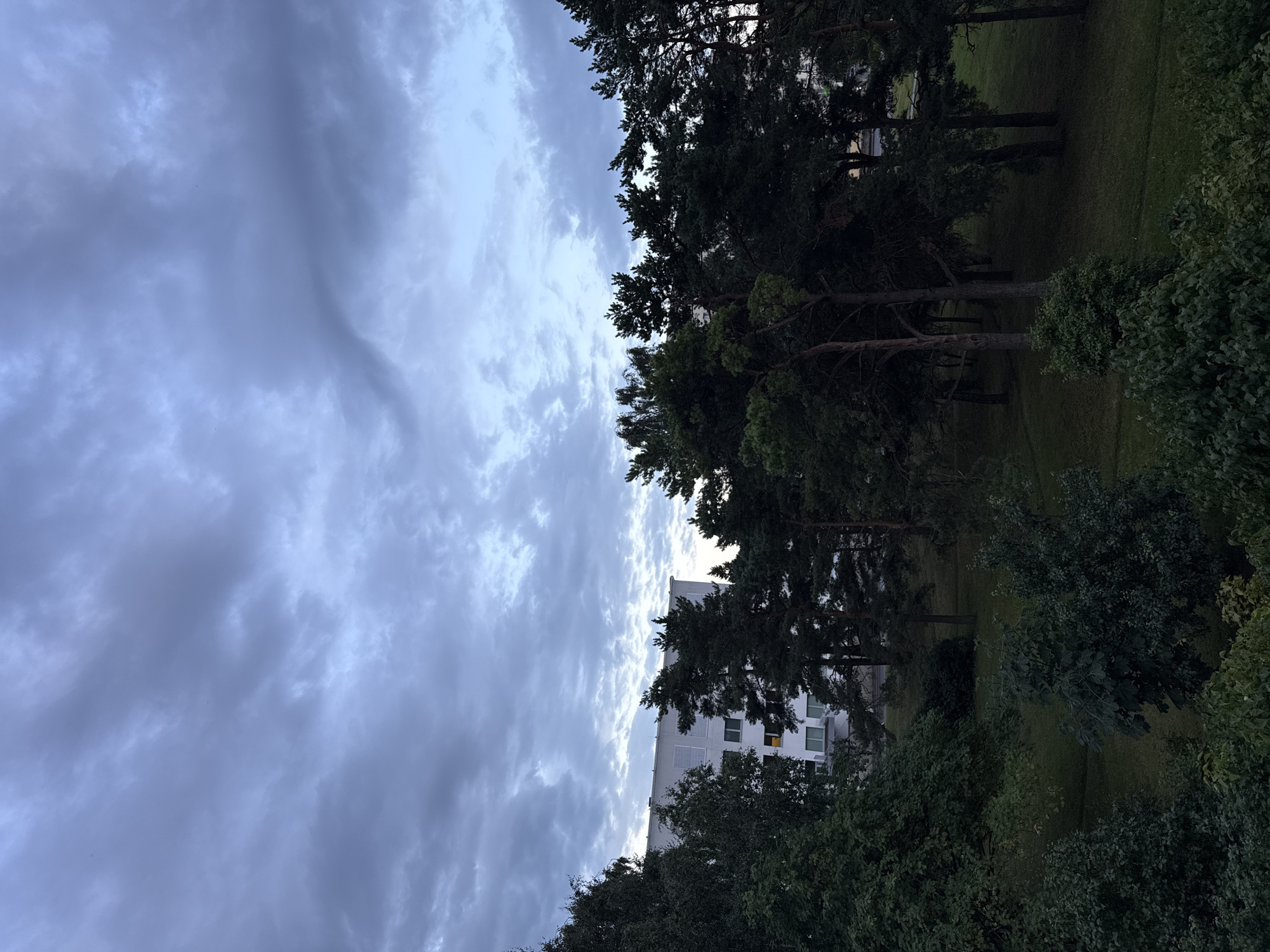 Overcast afternoon around Pirita's residential parks and buildings